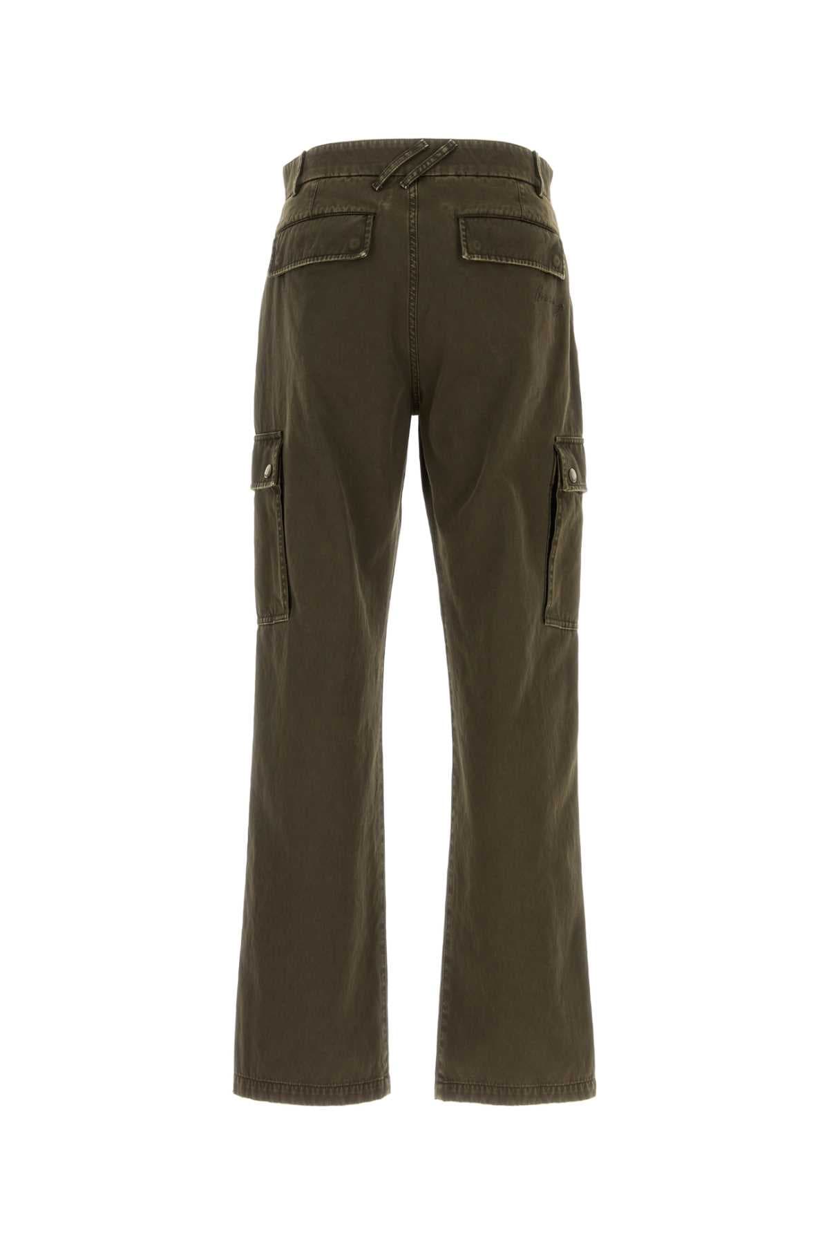 Army green cotton cargo pant - мініатюра 2