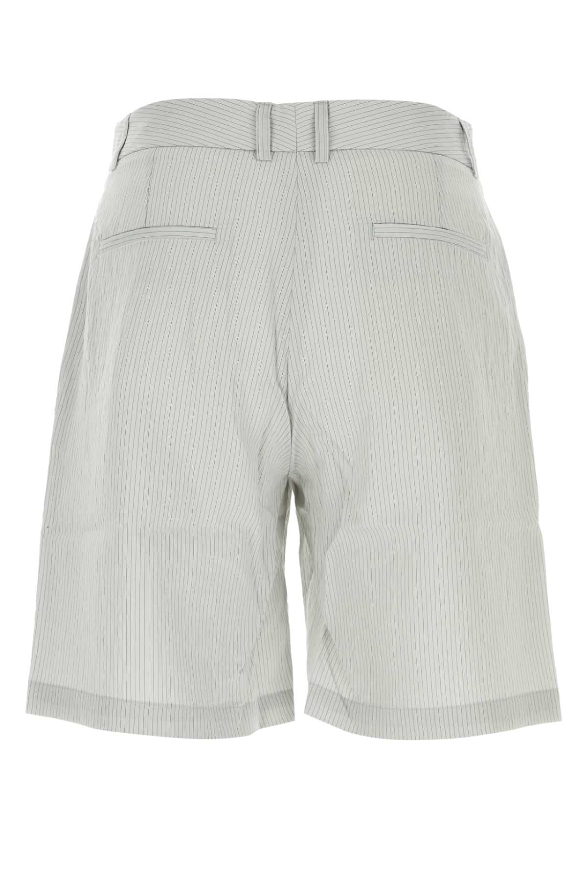 Embroidered modal blend Nicolas bermuda shorts - мініатюра 2