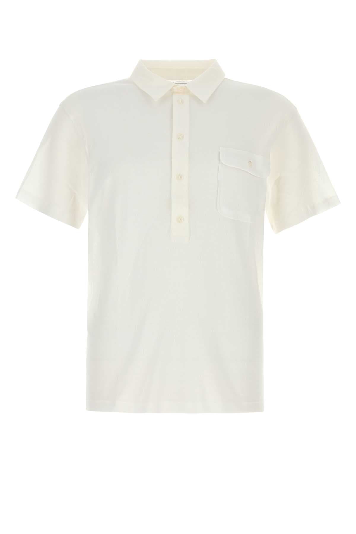 White cotton Tristan polo shirt