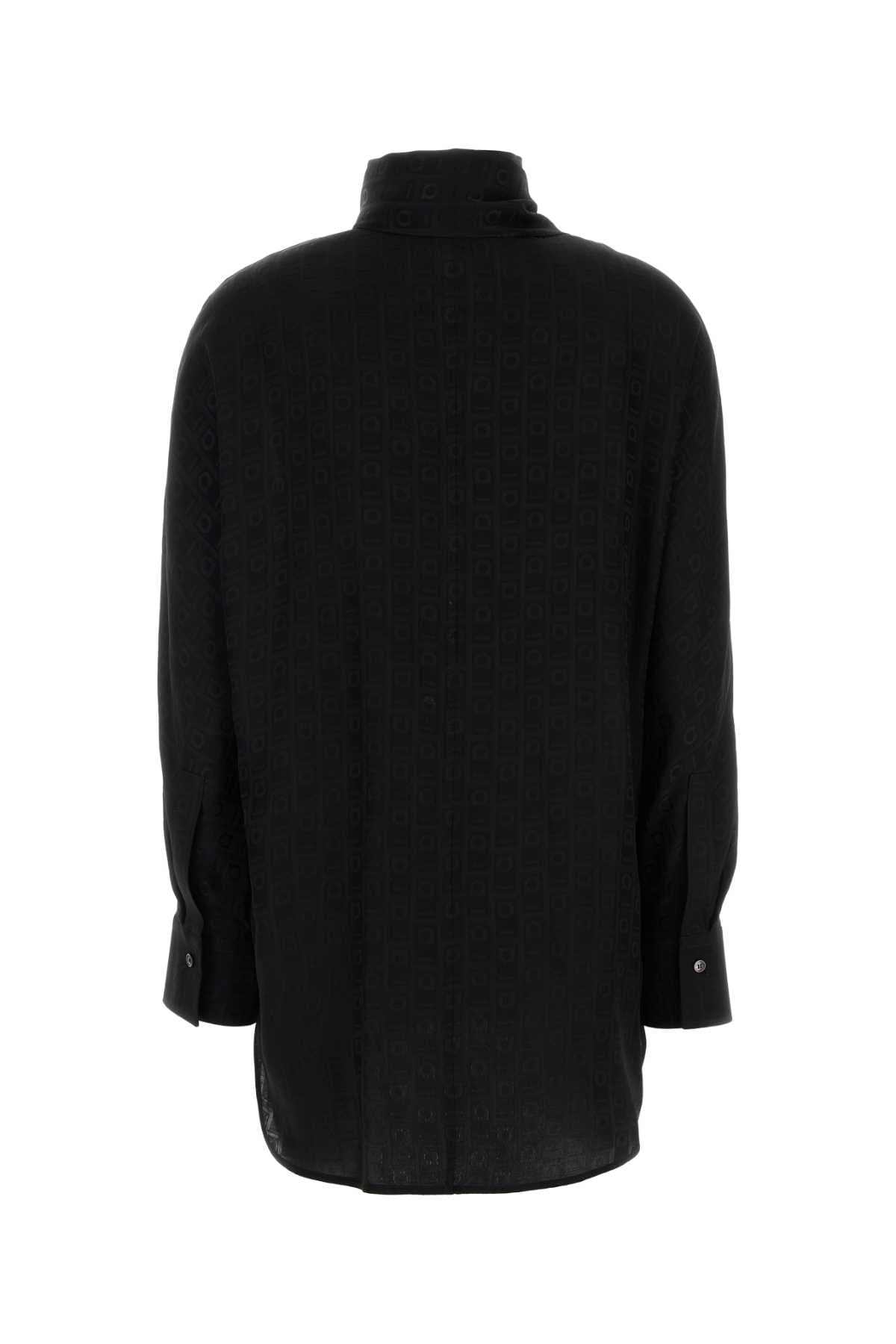 Black silk shirt - мініатюра 2