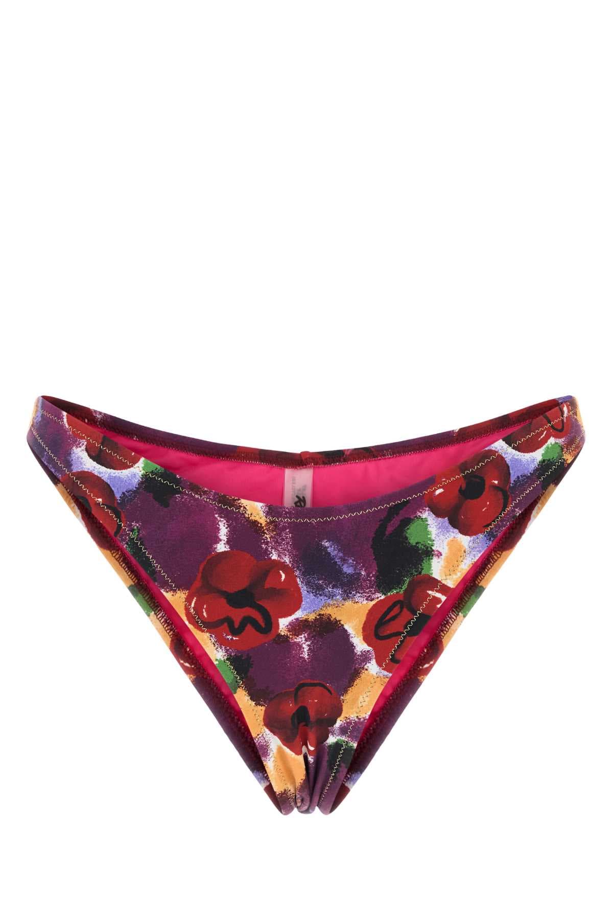 Printed stretch nylon Brigitte bikini bottom