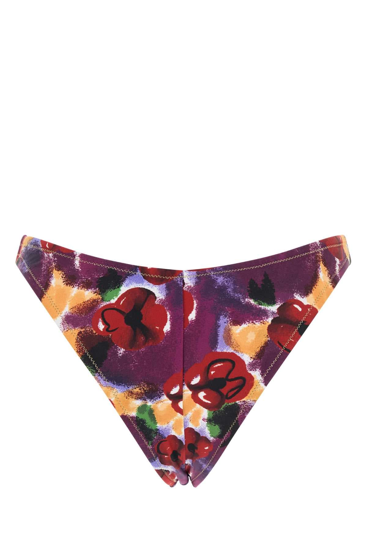 Printed stretch nylon Brigitte bikini bottom - мініатюра 2
