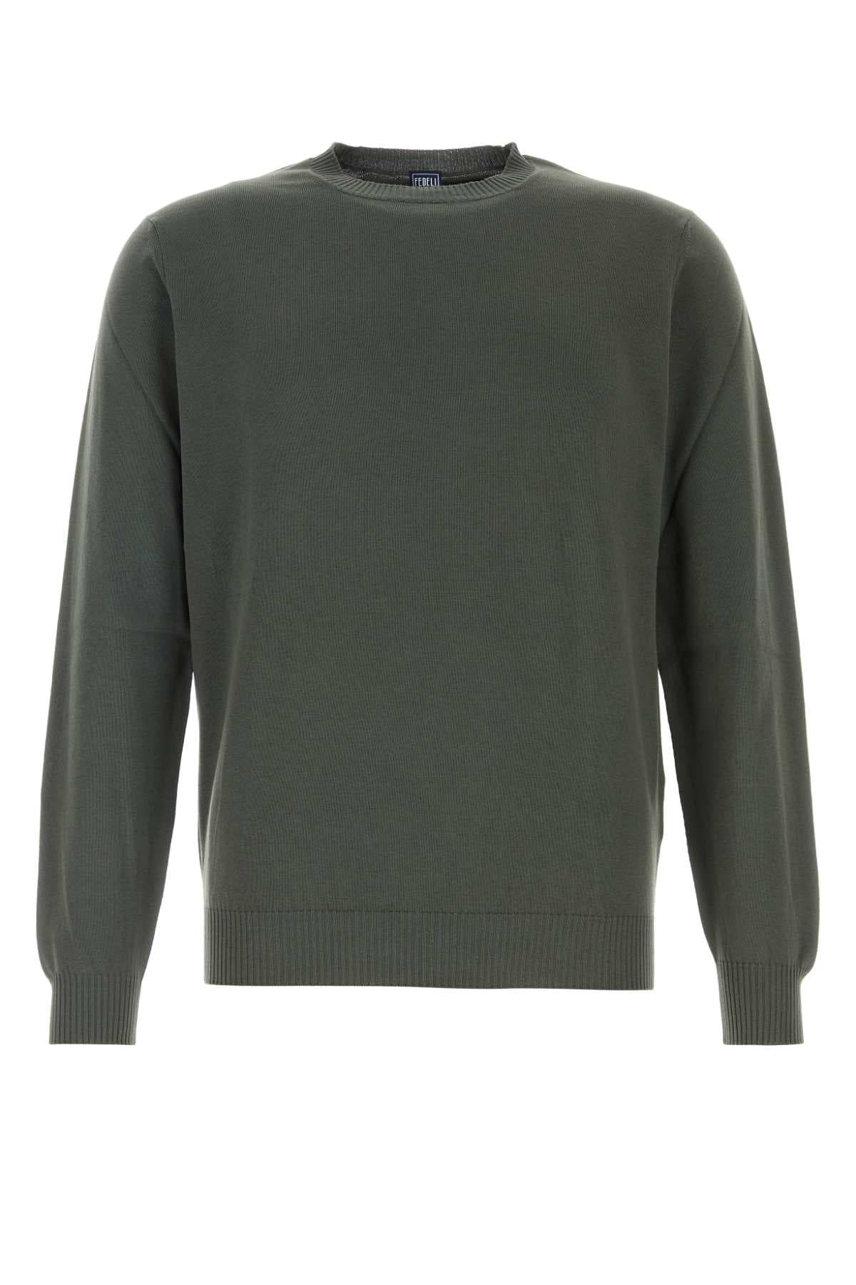 Sage green cotton sweater