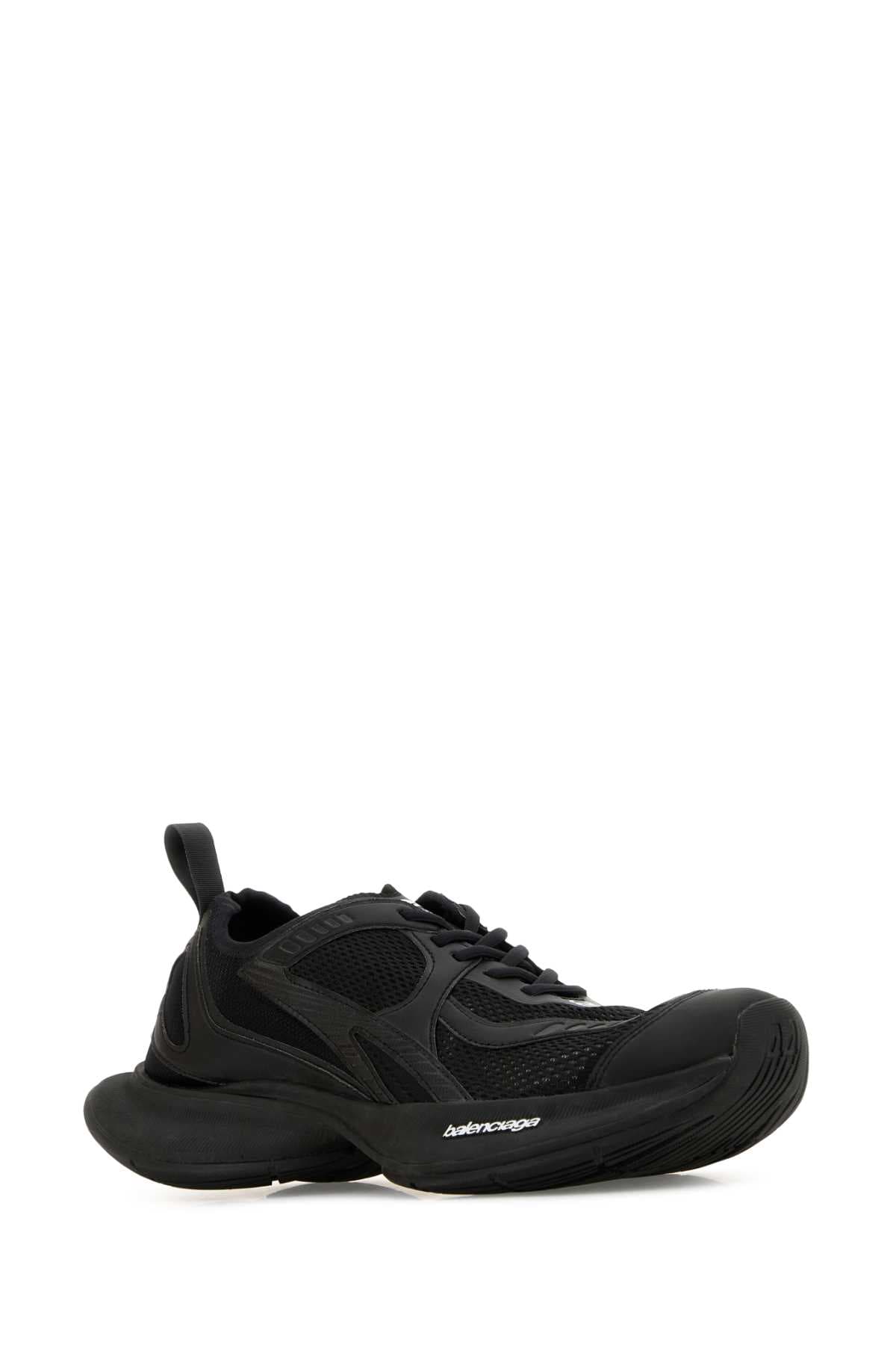 Black mesh and rubber Circuit sneakers - мініатюра 2