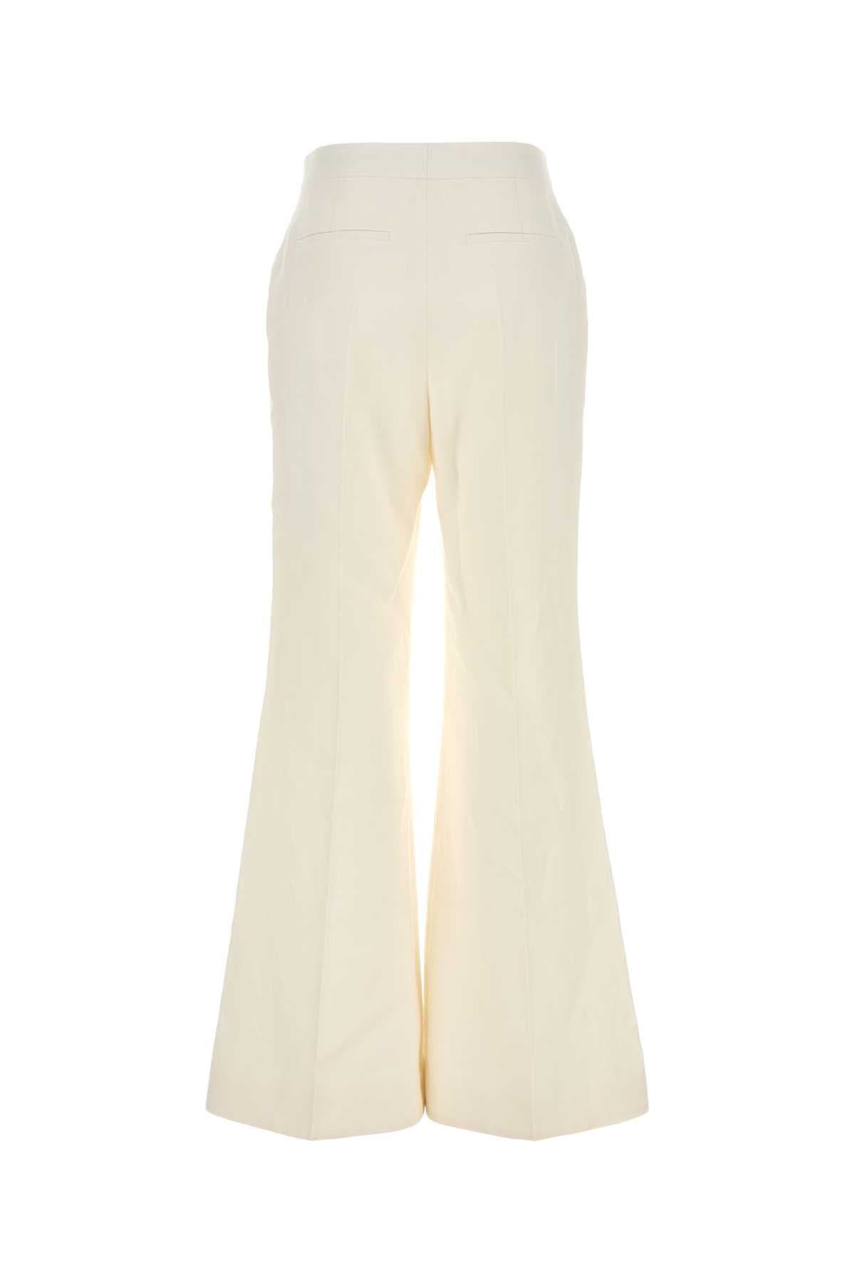 White linen wide-leg pant - мініатюра 2