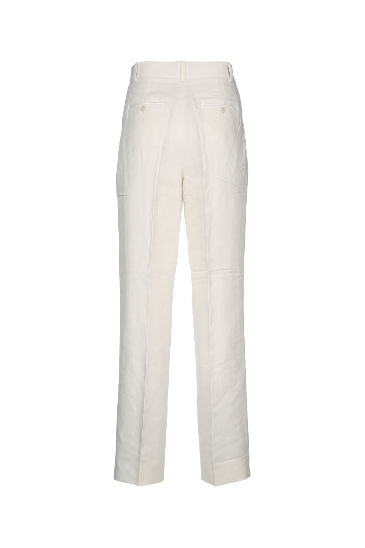 STRUCTURED LINEN PLEATED PANT - мініатюра 2