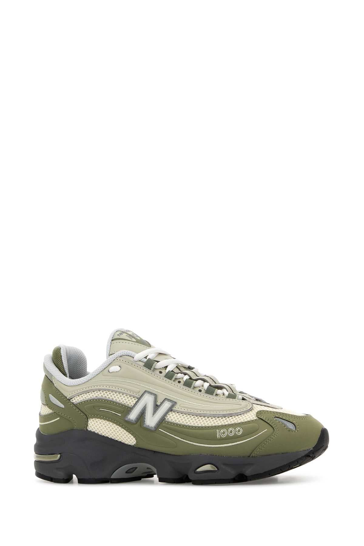 Multicolor rubber and mesh 1000 sneakers - мініатюра 2