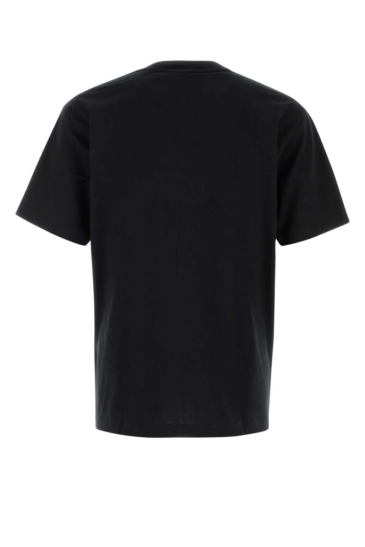 Black cotton t-shirt - мініатюра 2
