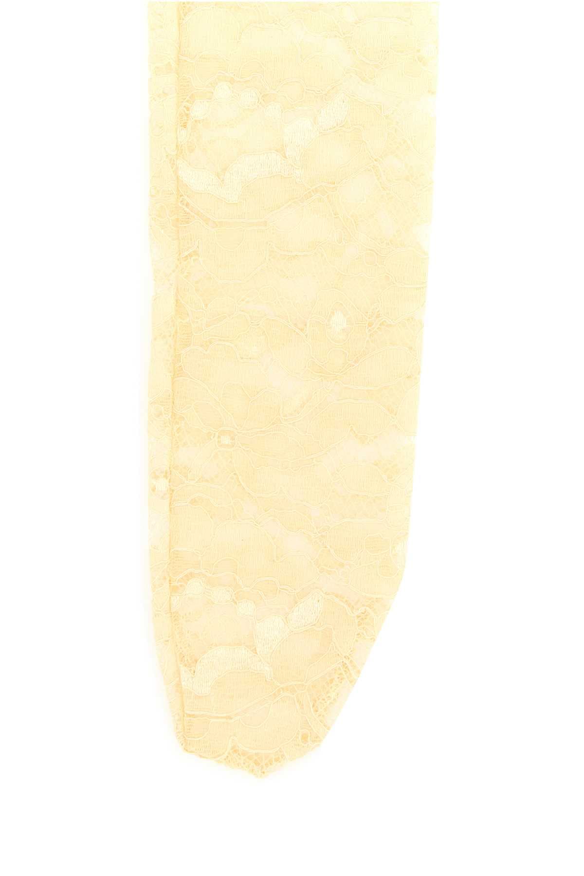 Cream stretch lace socks - мініатюра 2