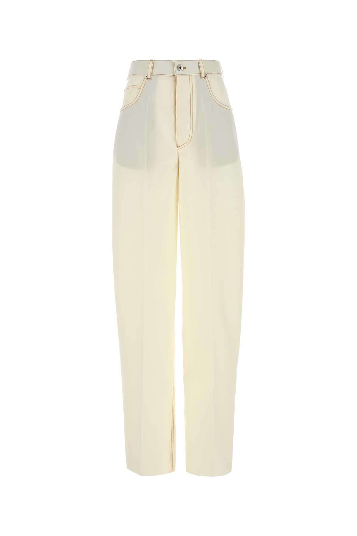 White wool pant