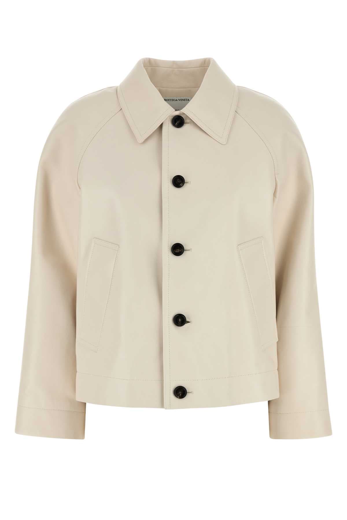 Ivory leather jacket