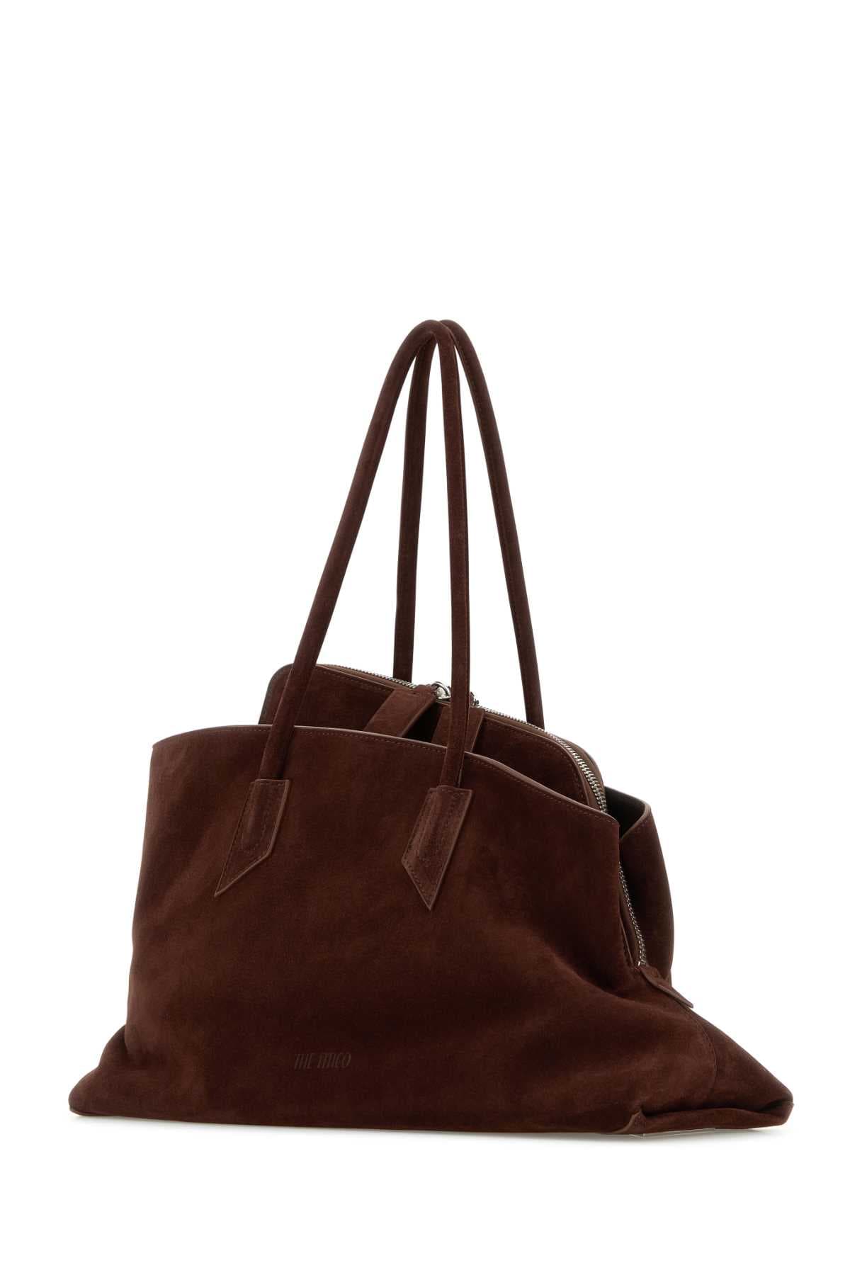 Brown suede La Passeggiata shopping bag - мініатюра 2