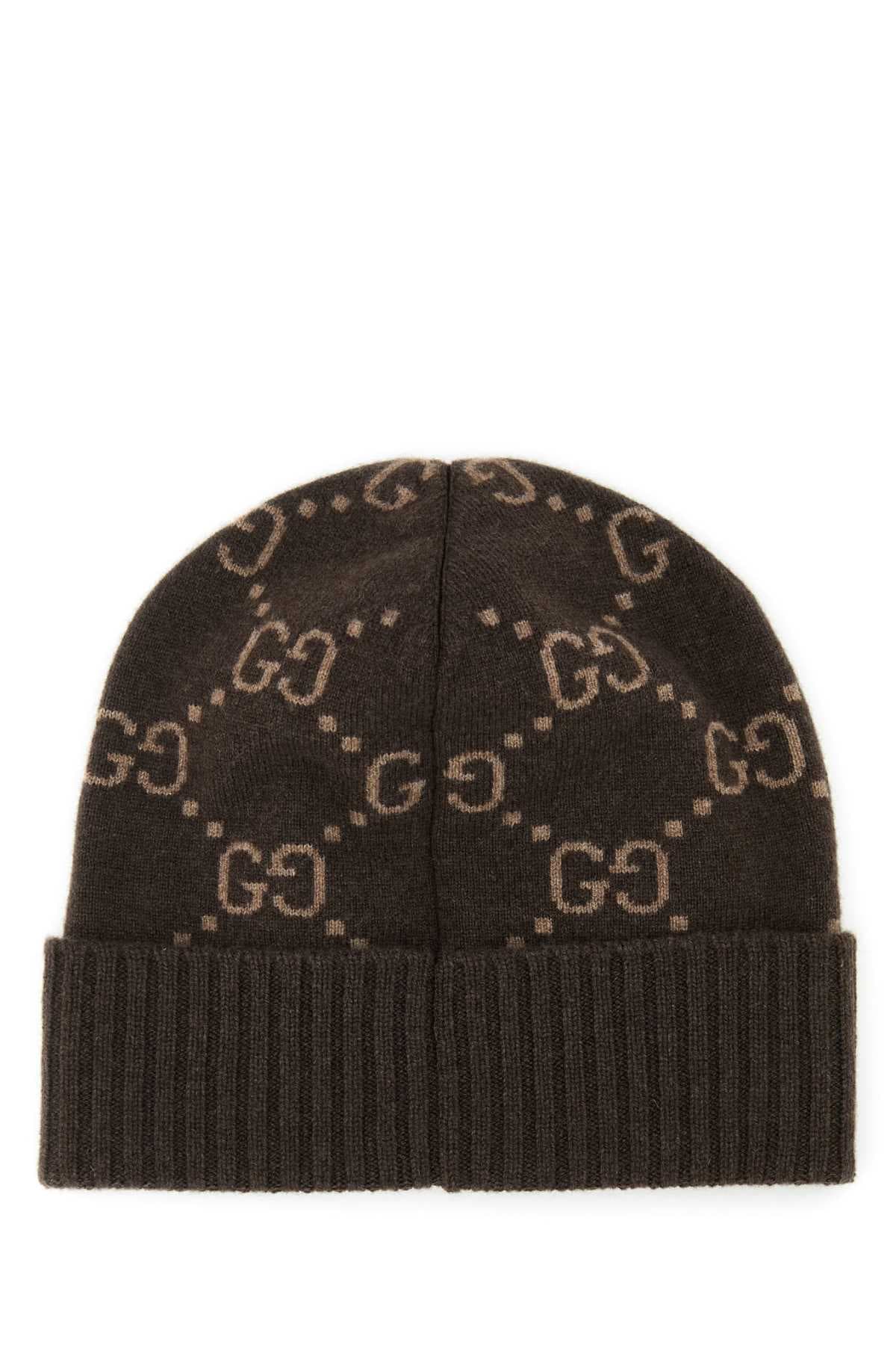 Embroidered cashmere beanie hat - мініатюра 2