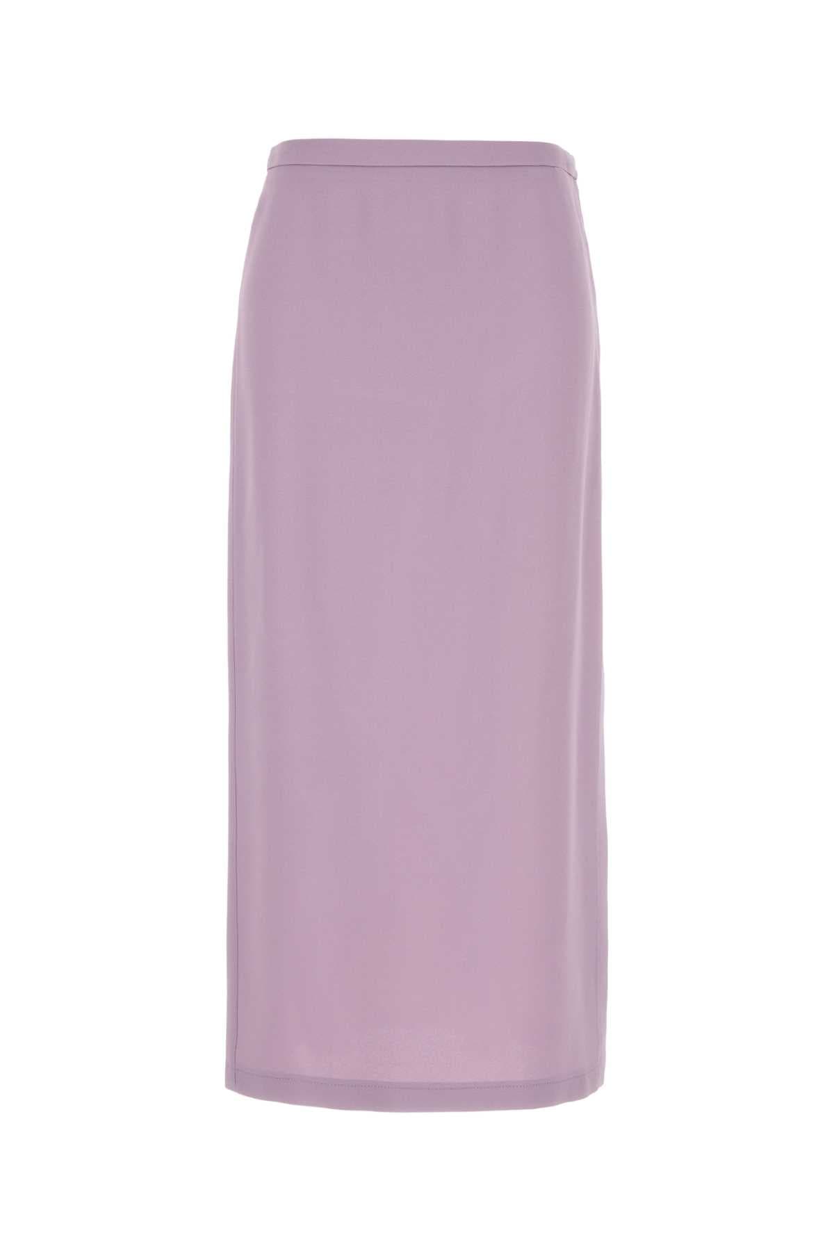 Lilac crepe skirt