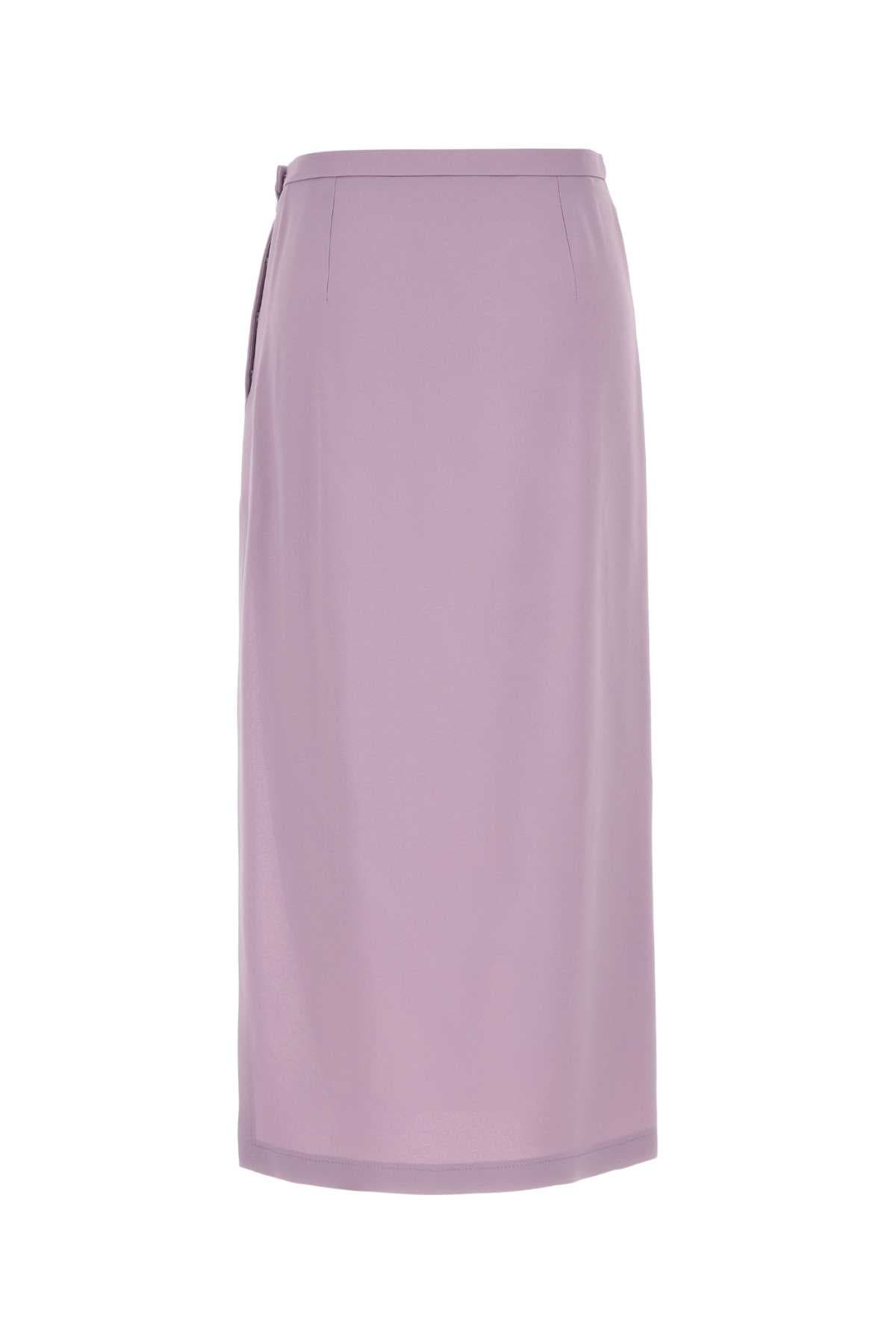 Lilac crepe skirt - мініатюра 2
