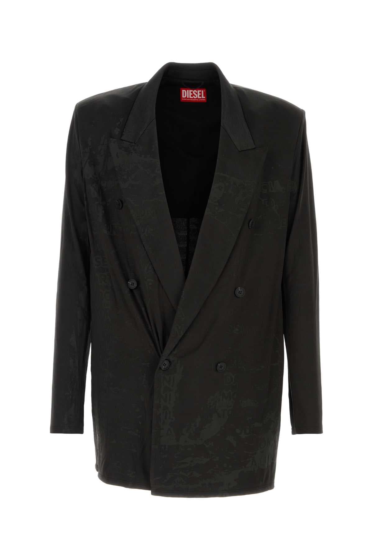 Black stretch acetate J-Pekka blazer