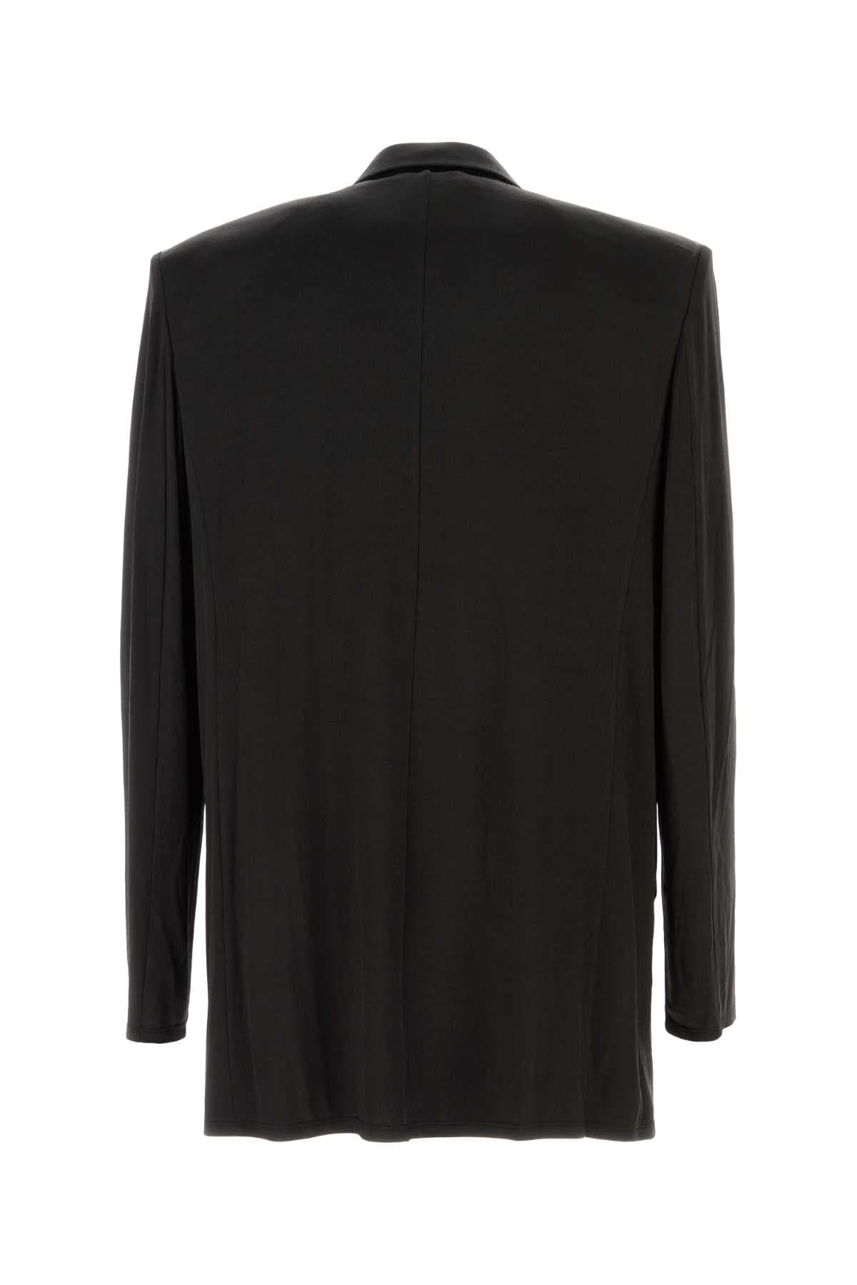Black stretch acetate J-Pekka blazer - мініатюра 2