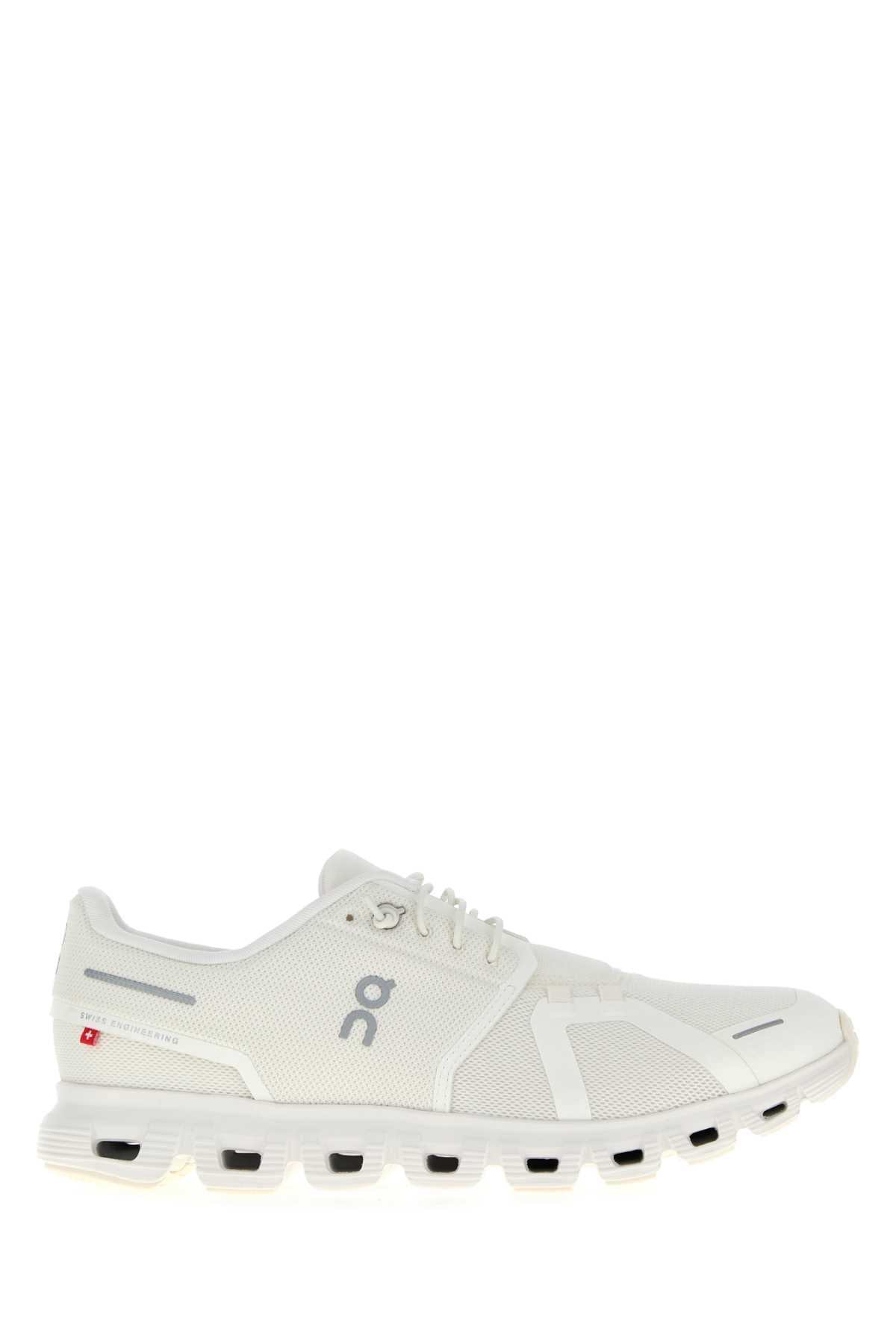 White mesh Cloud 6 sneakers