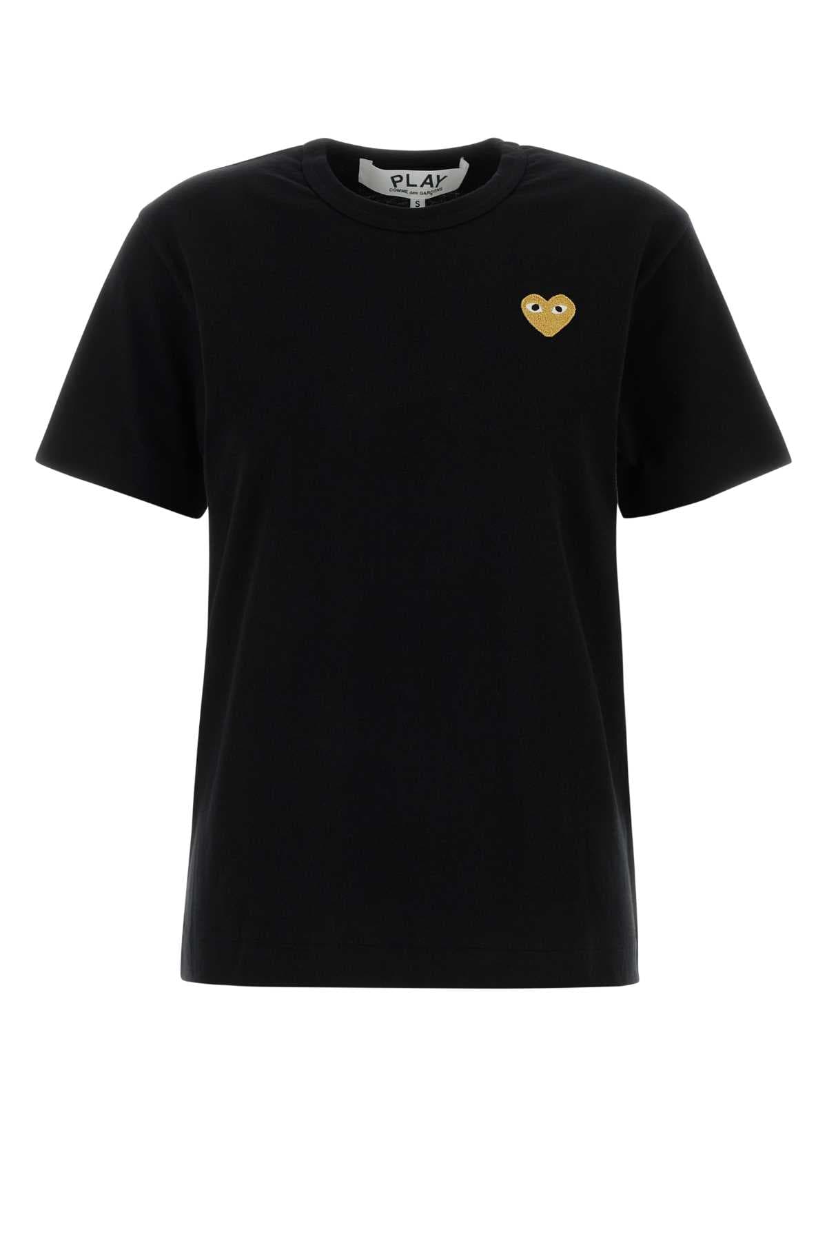 Black cotton t-shirt
