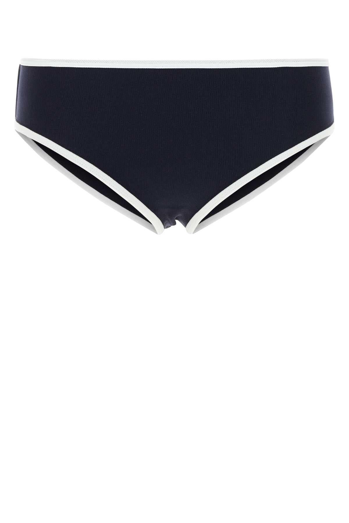 Midnight blue stretch nylon bikini bottom