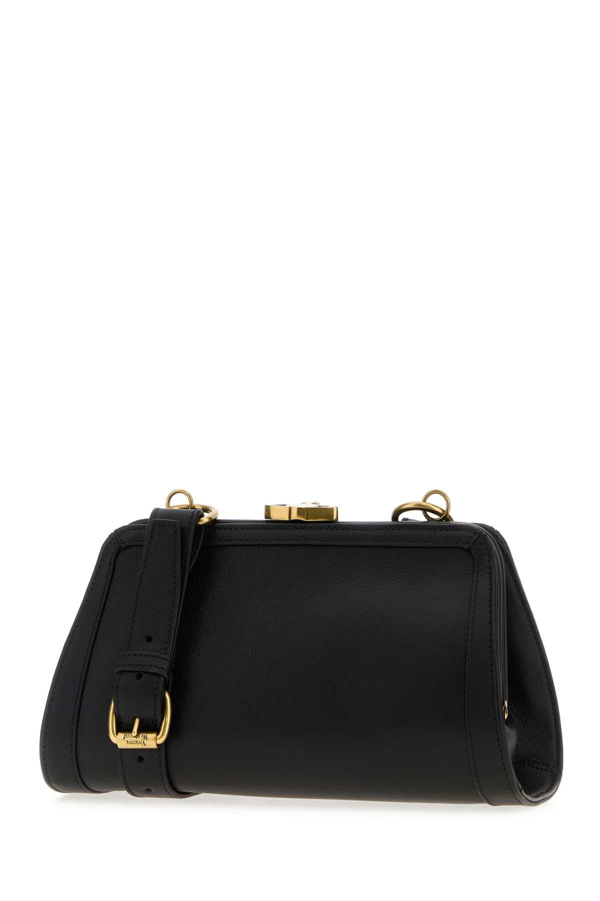 Black leather Ascot crossbody bag - мініатюра 2