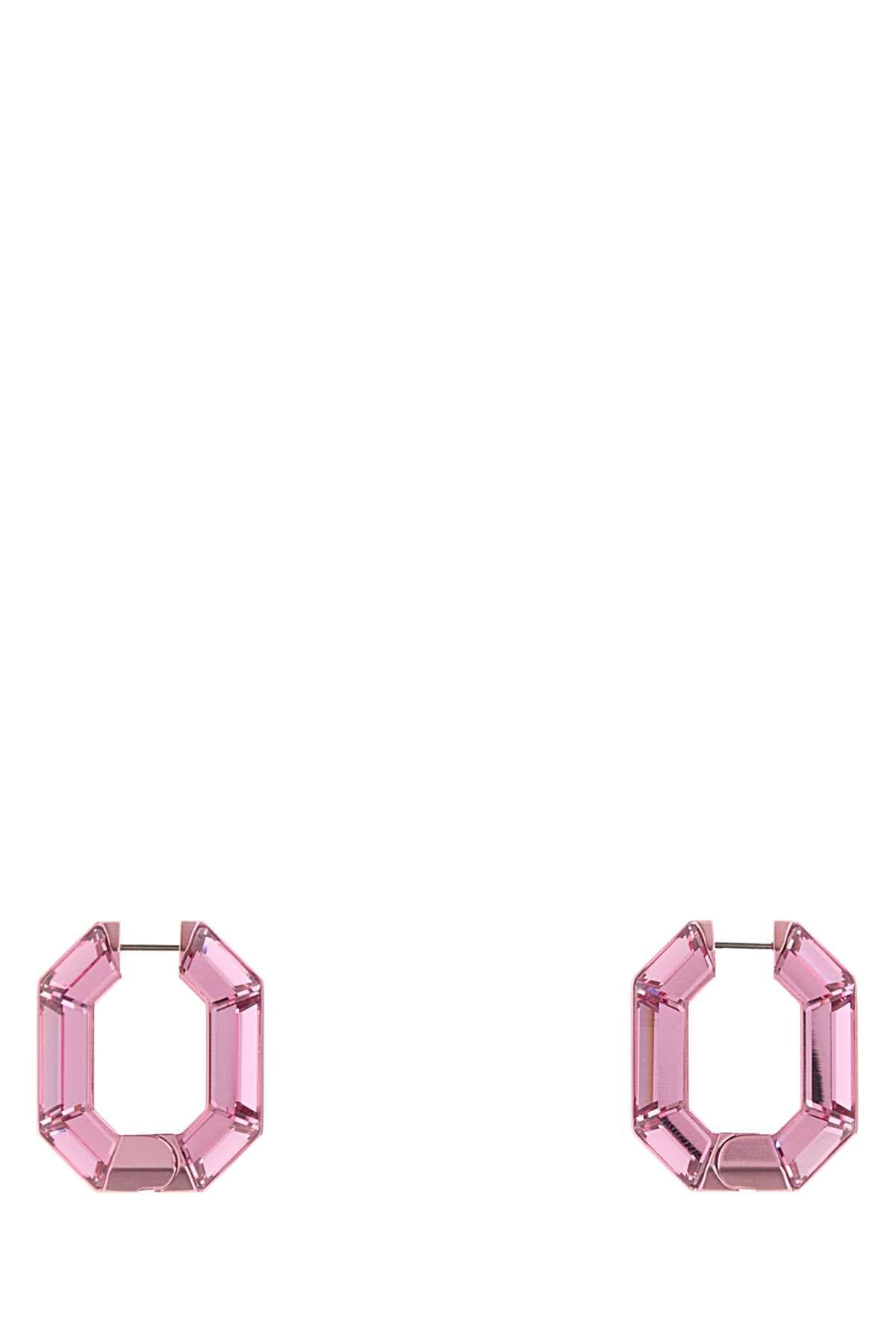 Pink crystal Lucent earrings