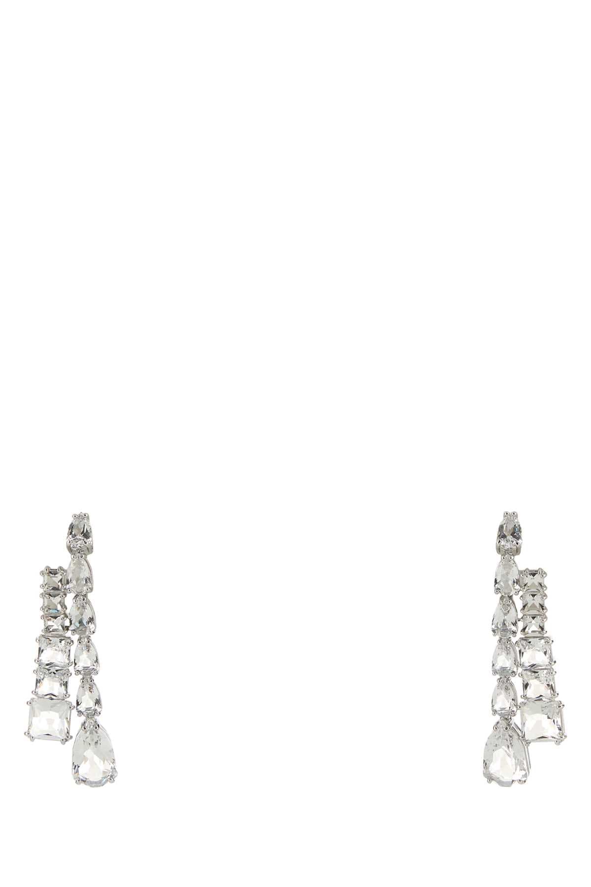 Embellished metal Matrix earrings
