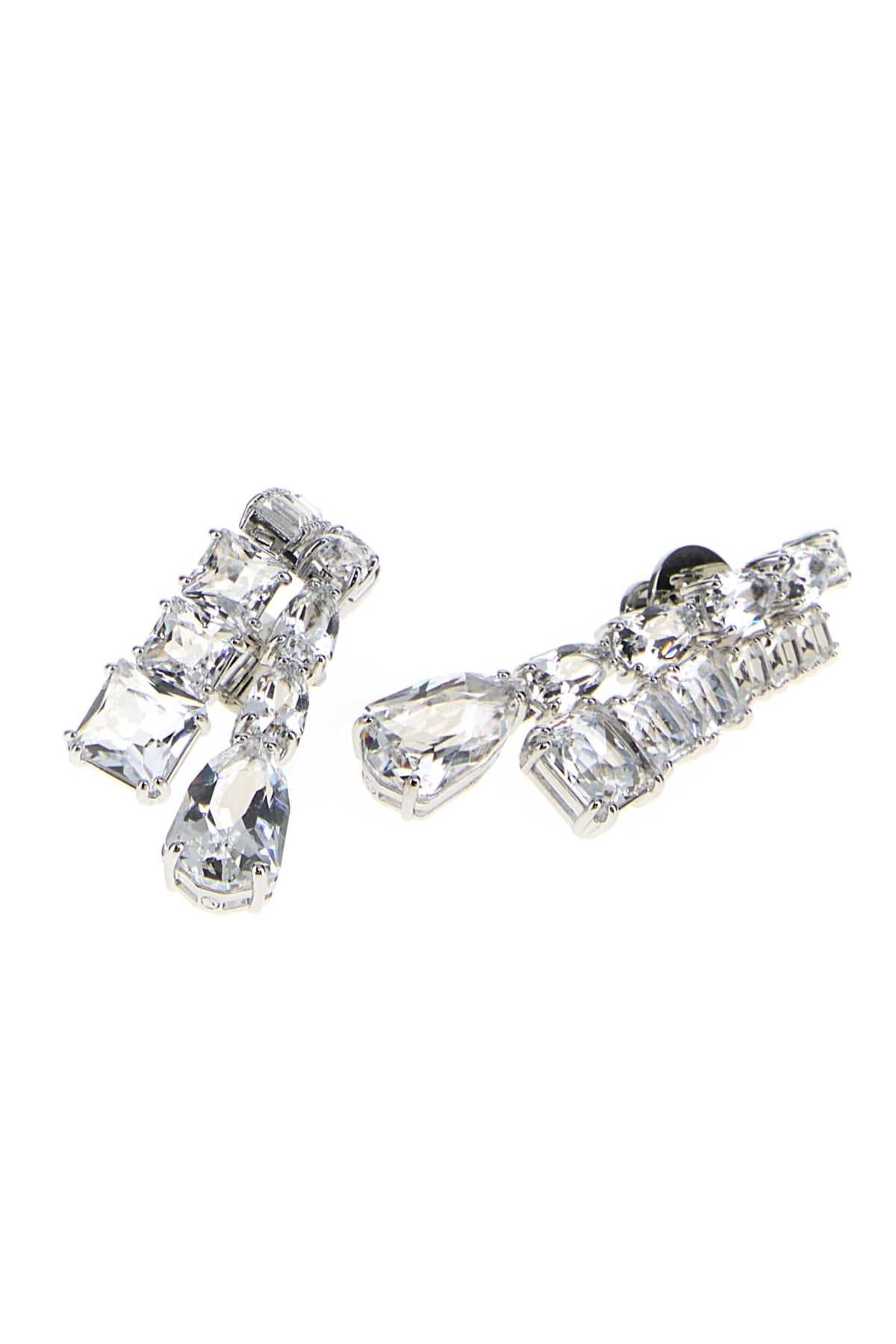 Embellished metal Matrix earrings - мініатюра 2
