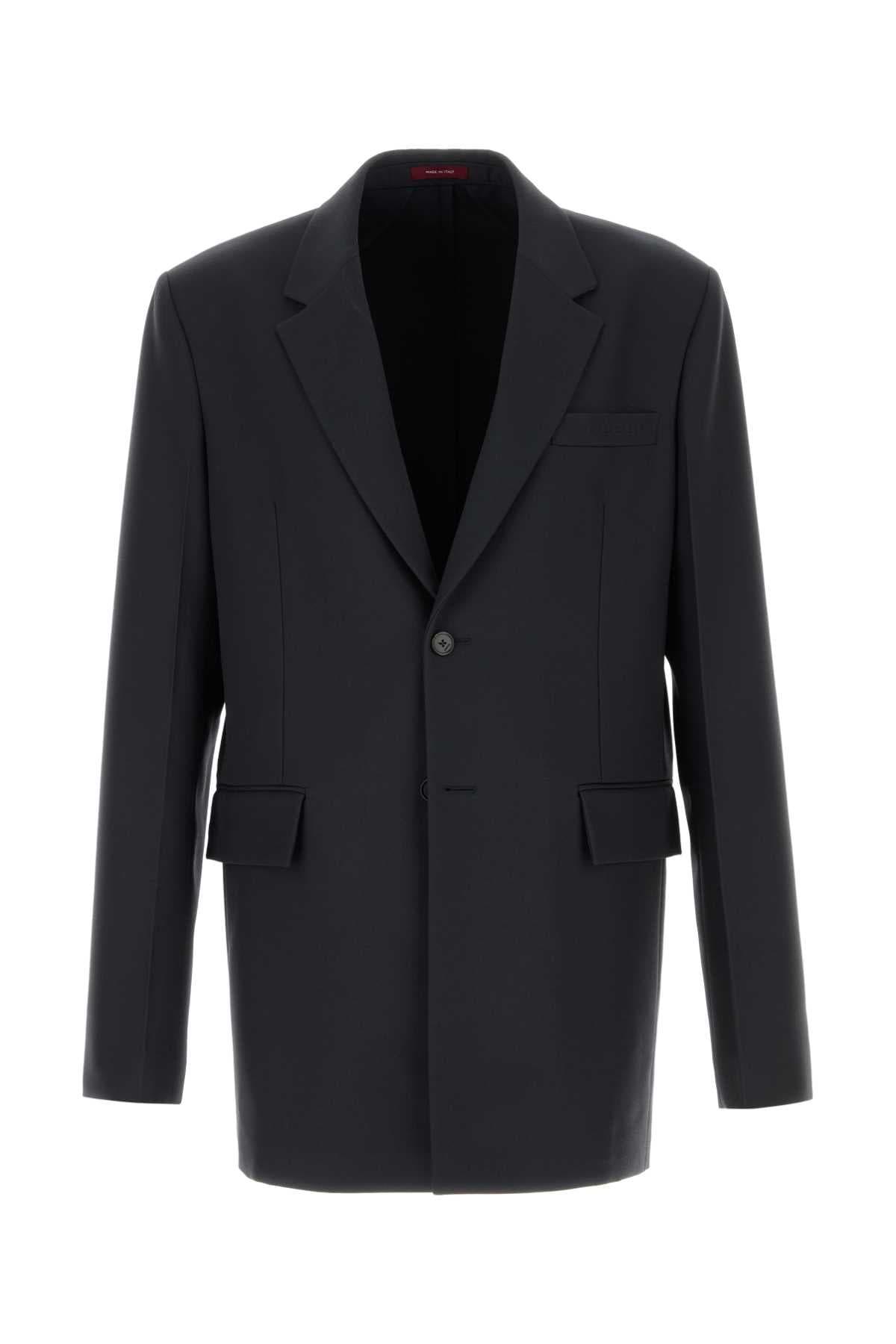 Graphite twill blazer