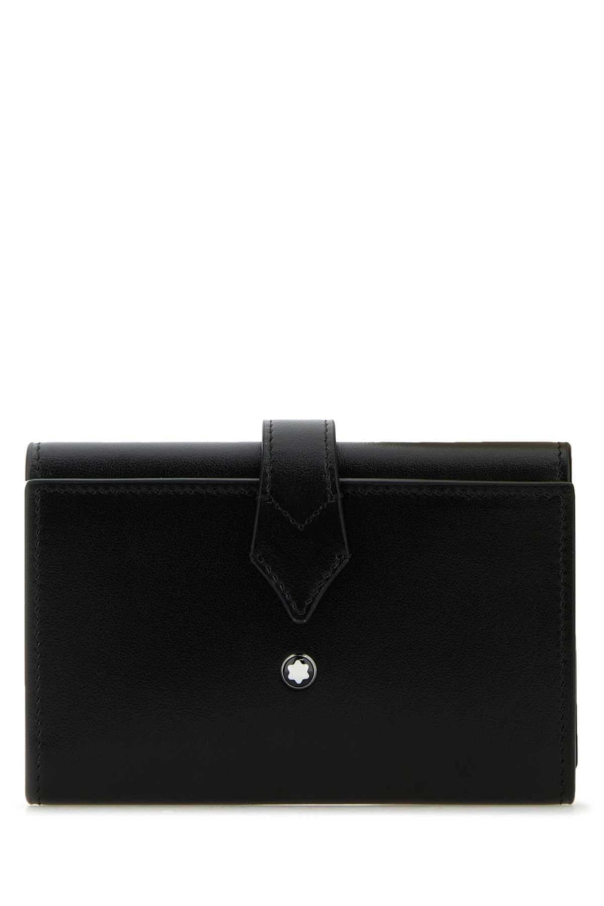 Black leather wallet