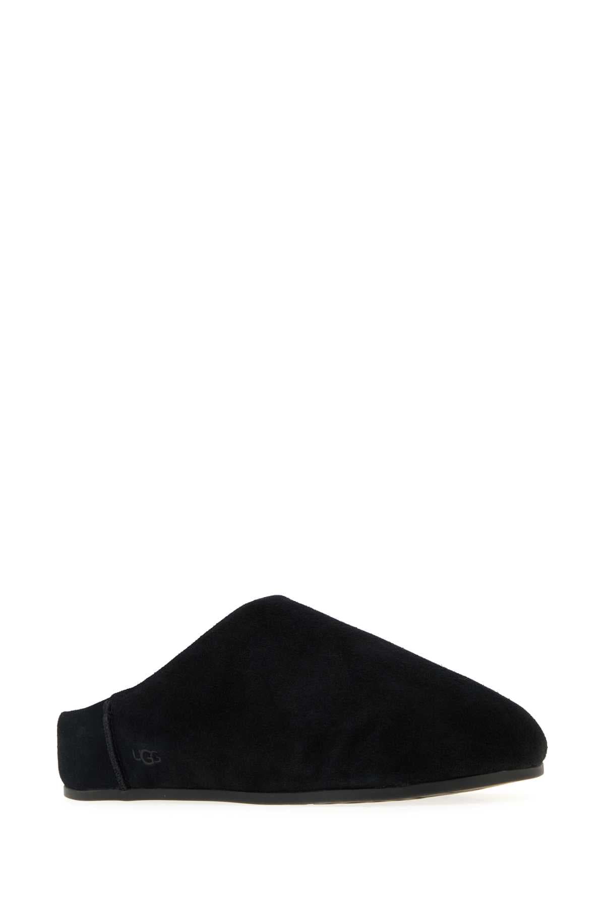 Black suede Elea slippers - мініатюра 2
