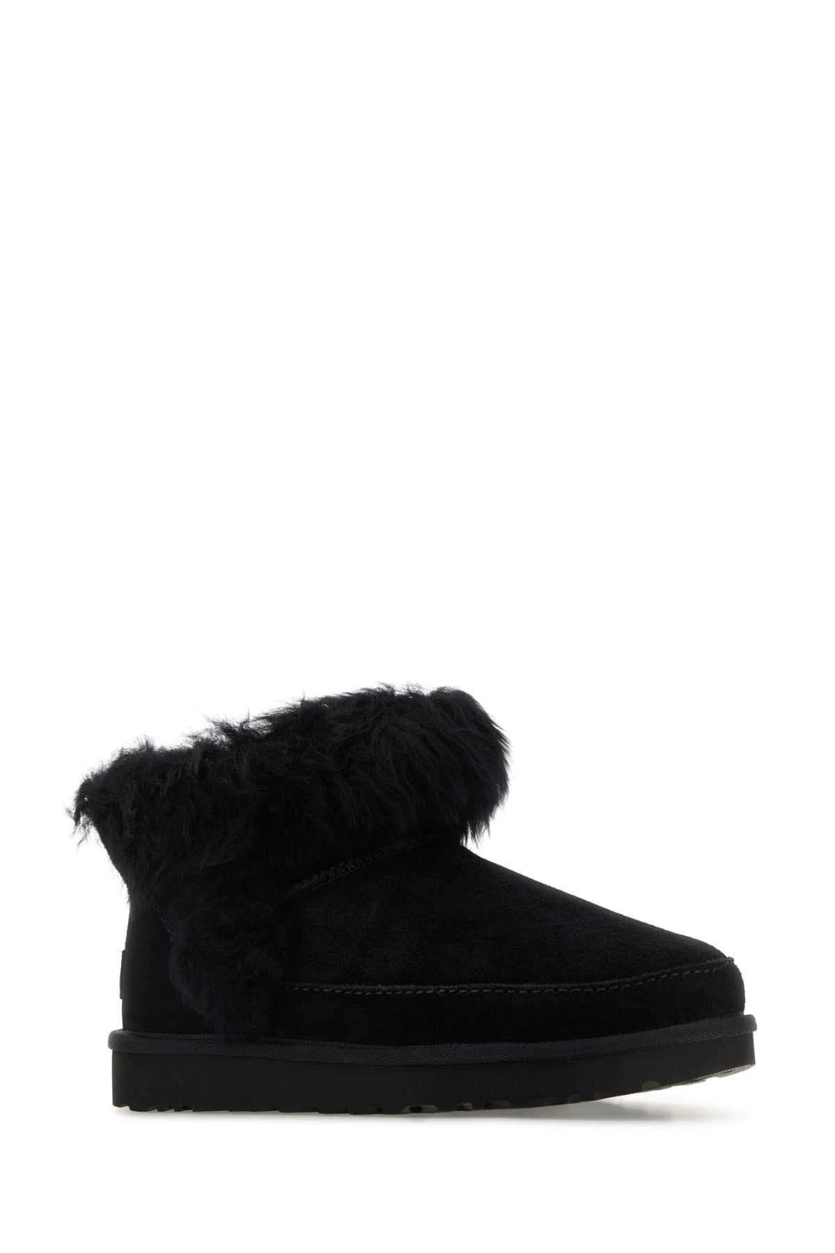 Black suede Ultra Mini ankle boots - мініатюра 2