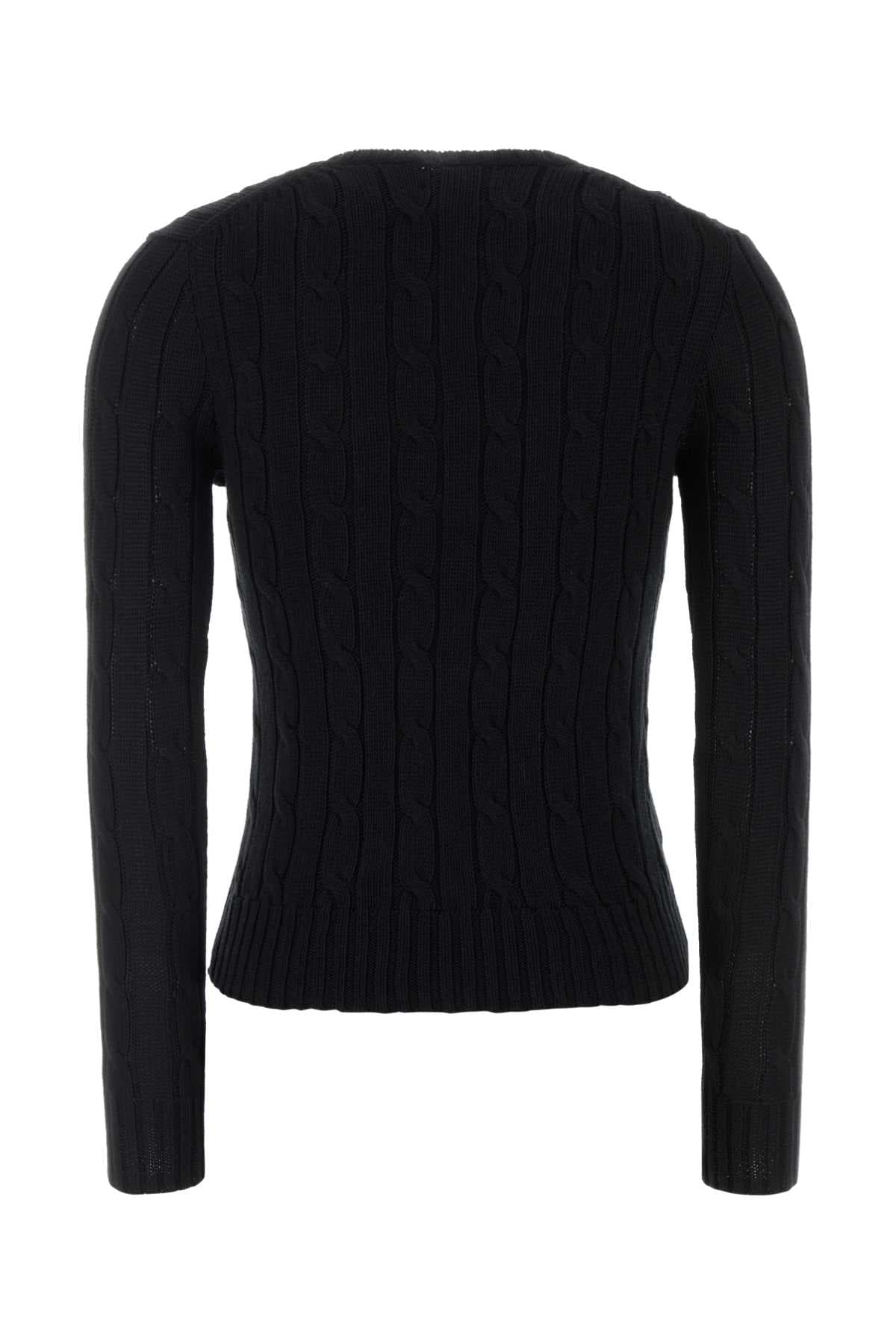 Black cotton sweater - мініатюра 2