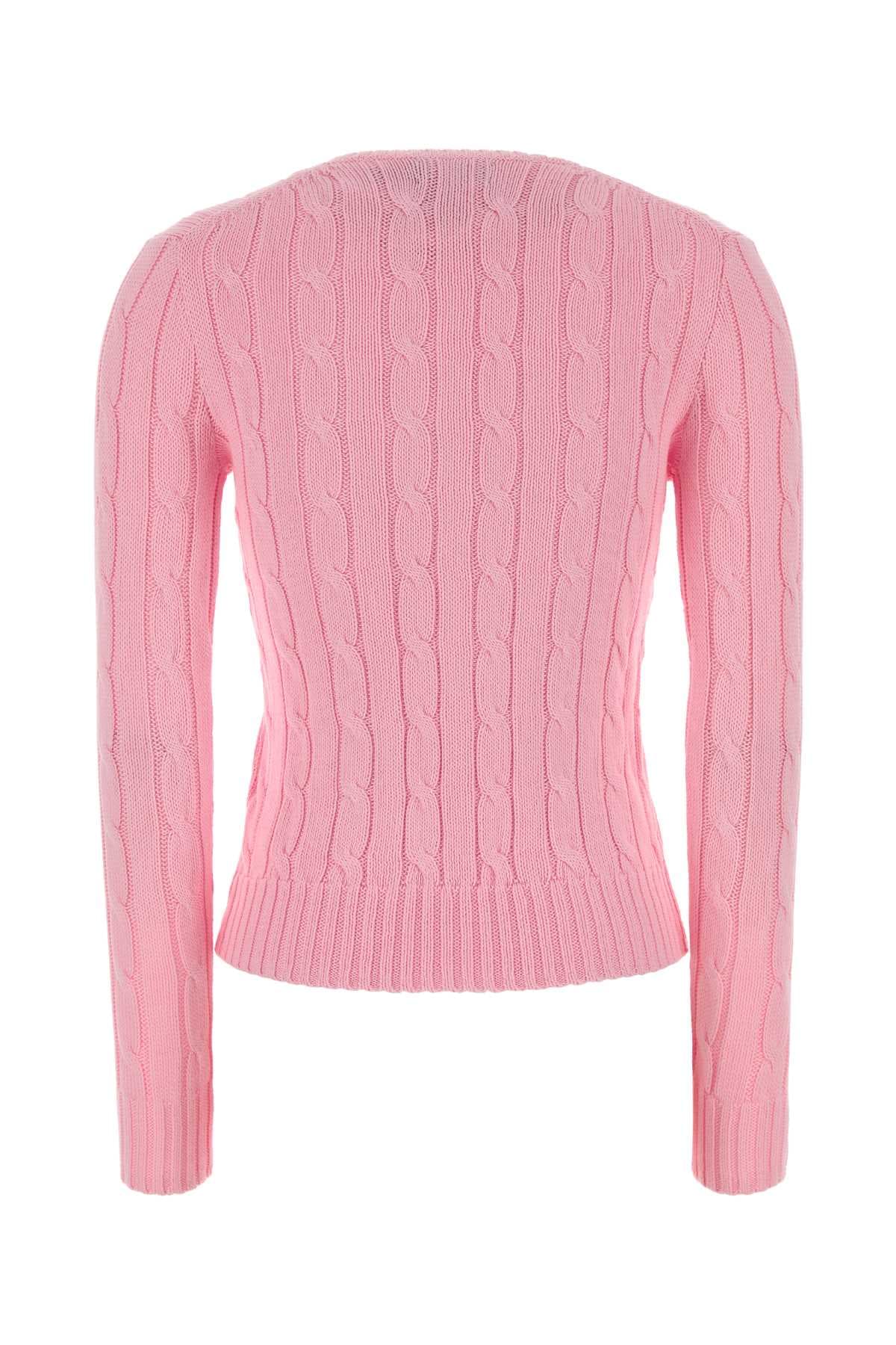 Pink cotton sweater - мініатюра 2