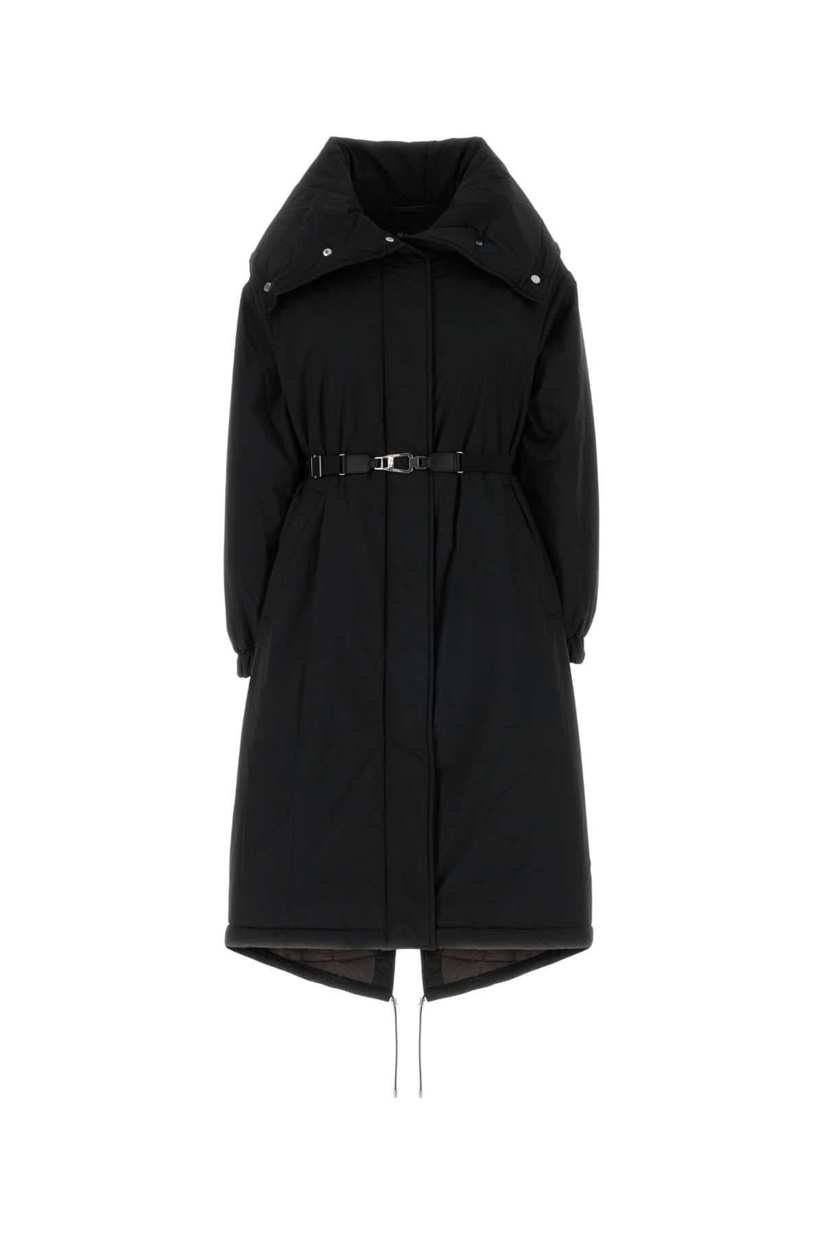 Black polyester Eneida down jacket