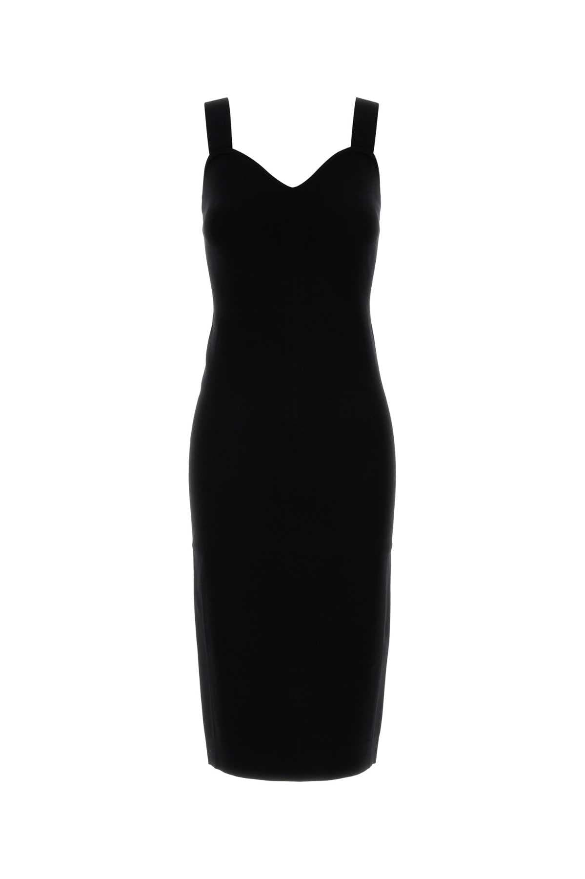 Black stretch viscose blend Teak dress