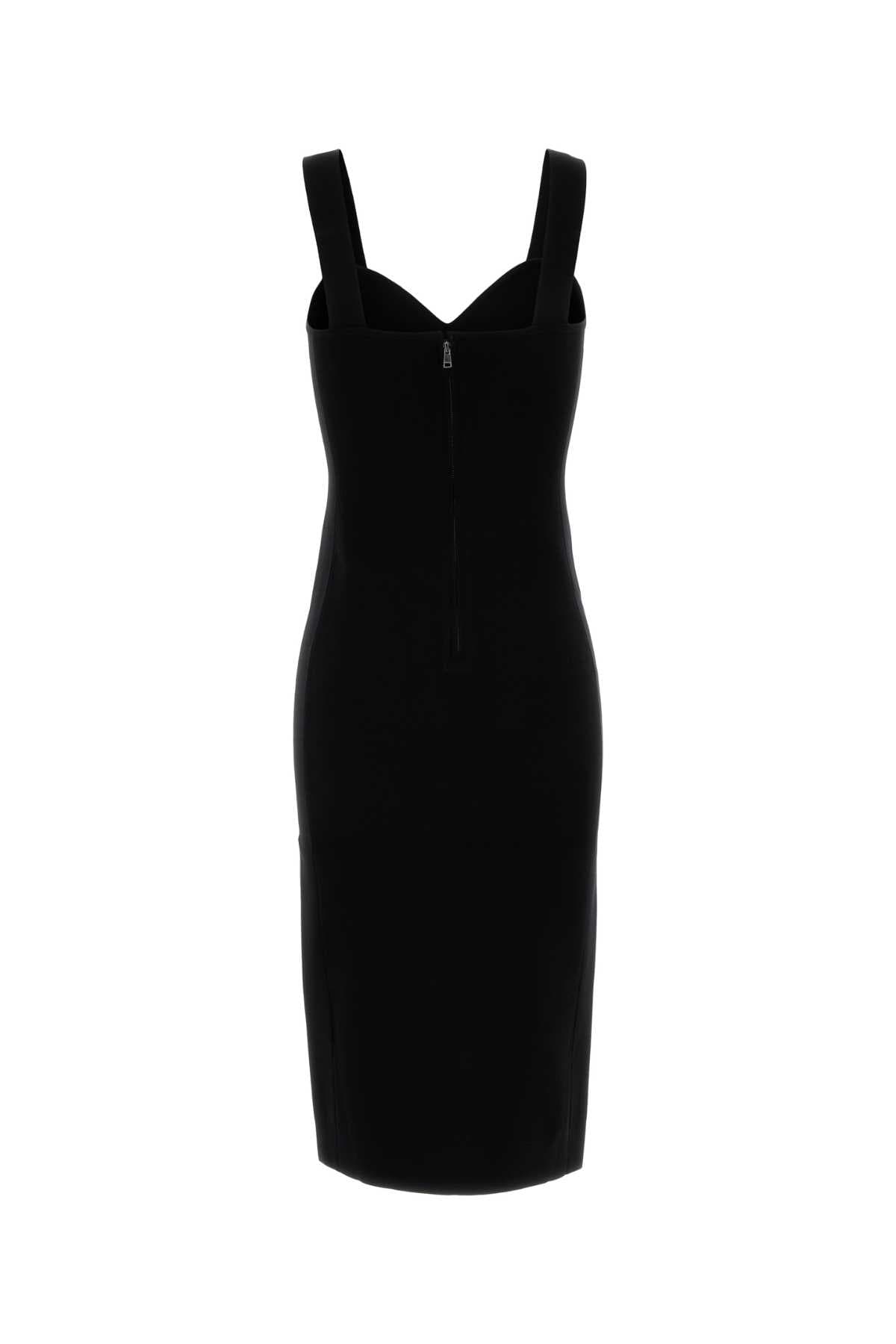 Black stretch viscose blend Teak dress - мініатюра 2