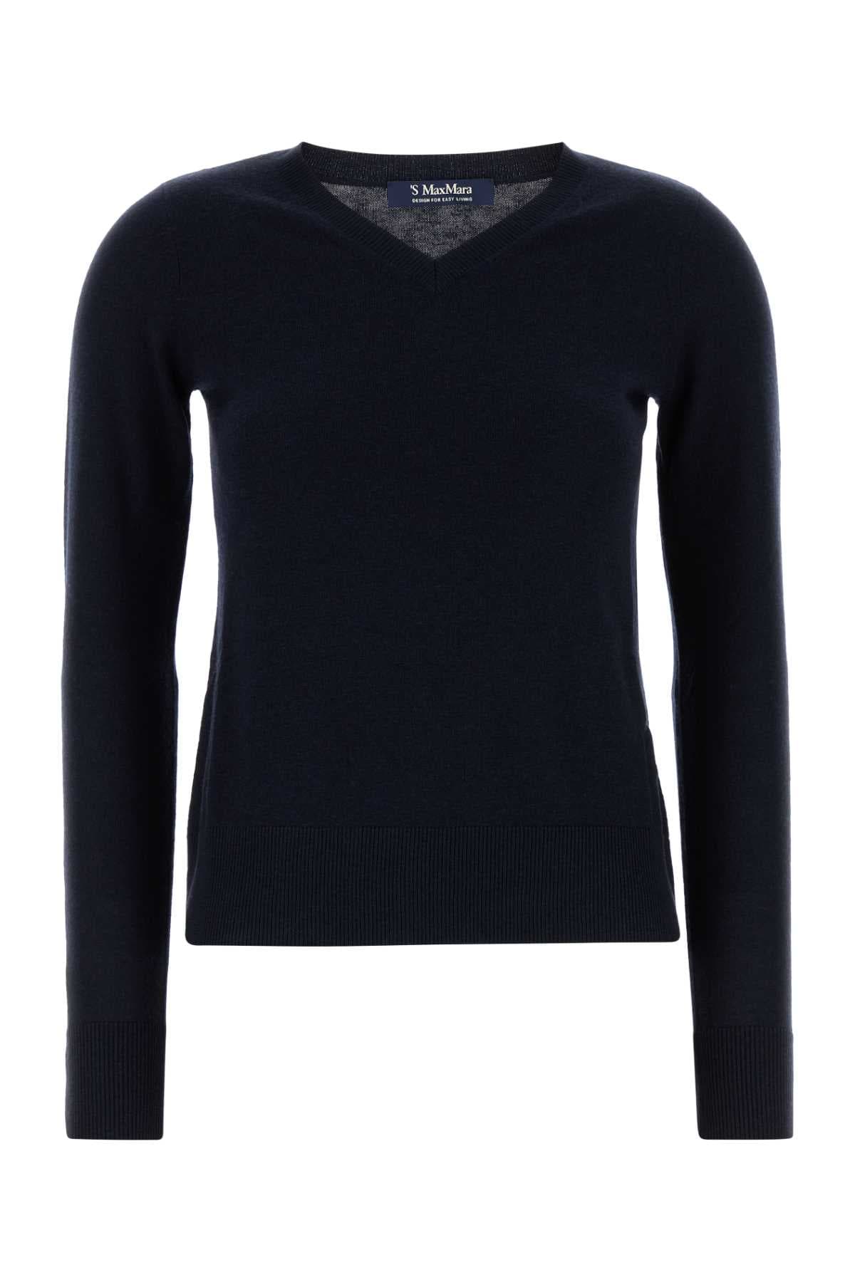 Midnight blue wool Idoneo sweater