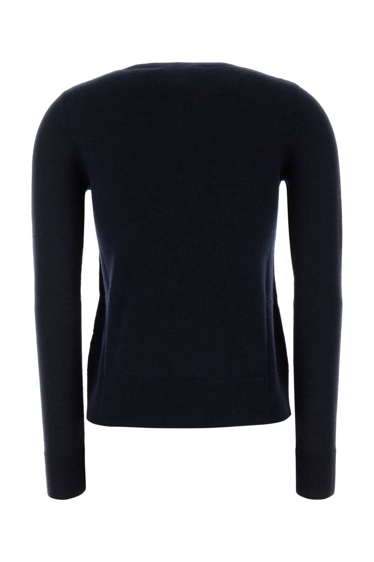 Midnight blue wool Idoneo sweater - мініатюра 2