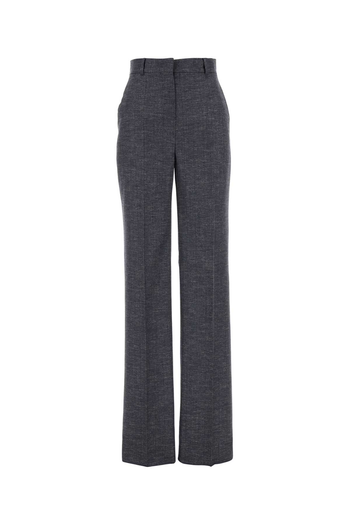 Melange blue wool blend Eziana pant