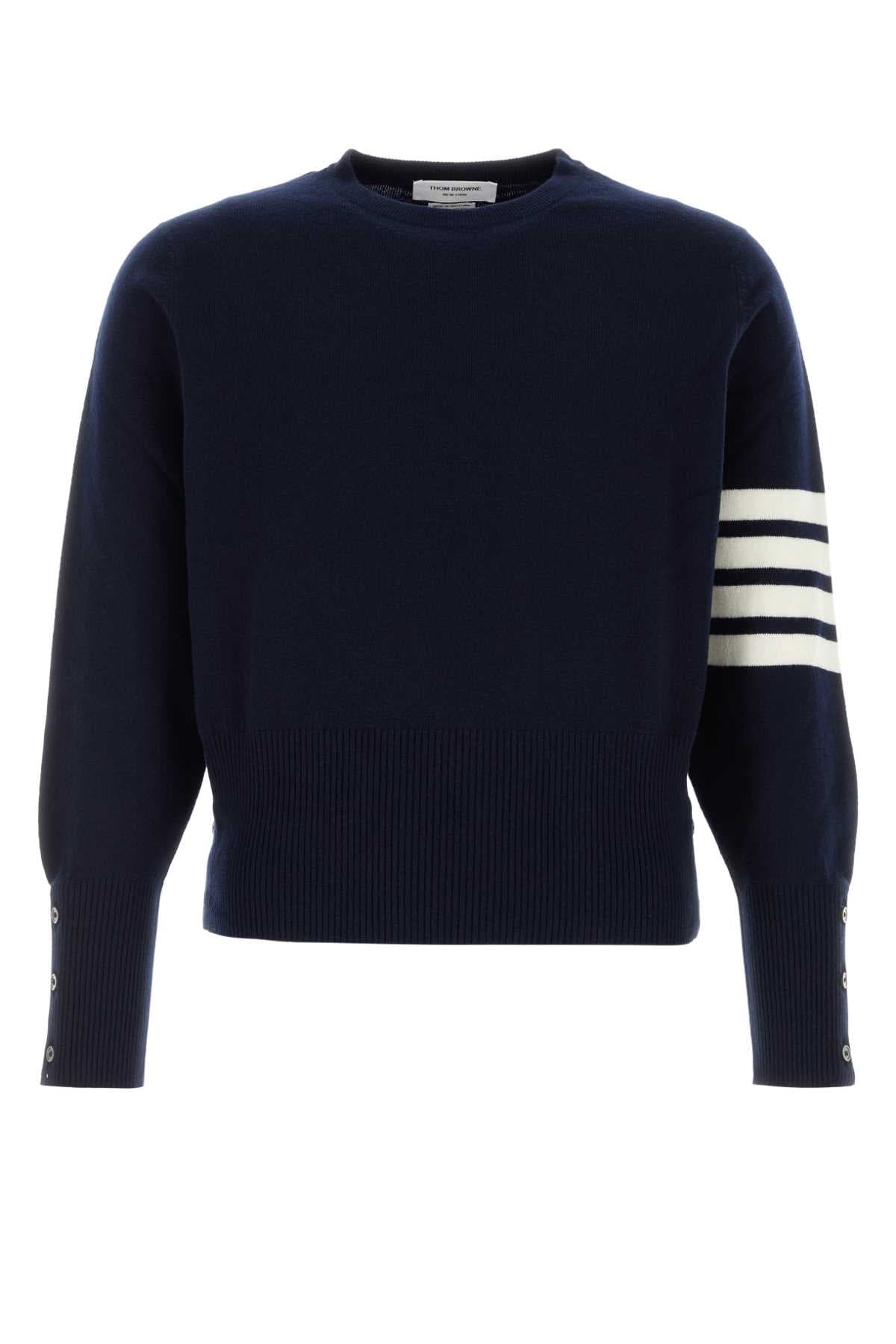 Navy blue cashmere sweater