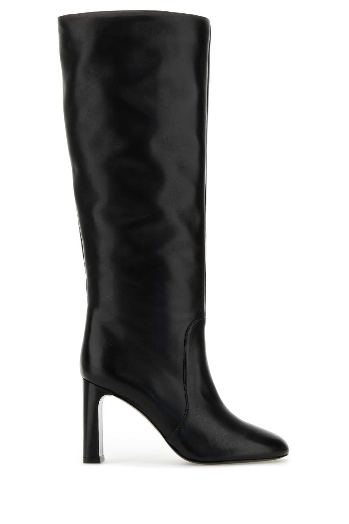 Black nappa leather Babette boots