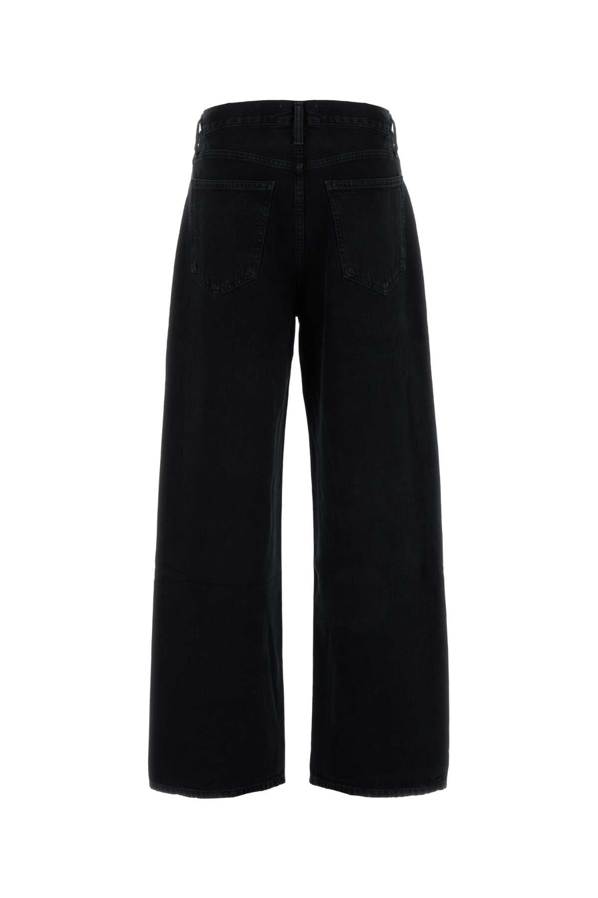 Black denim Crushed jeans - мініатюра 2