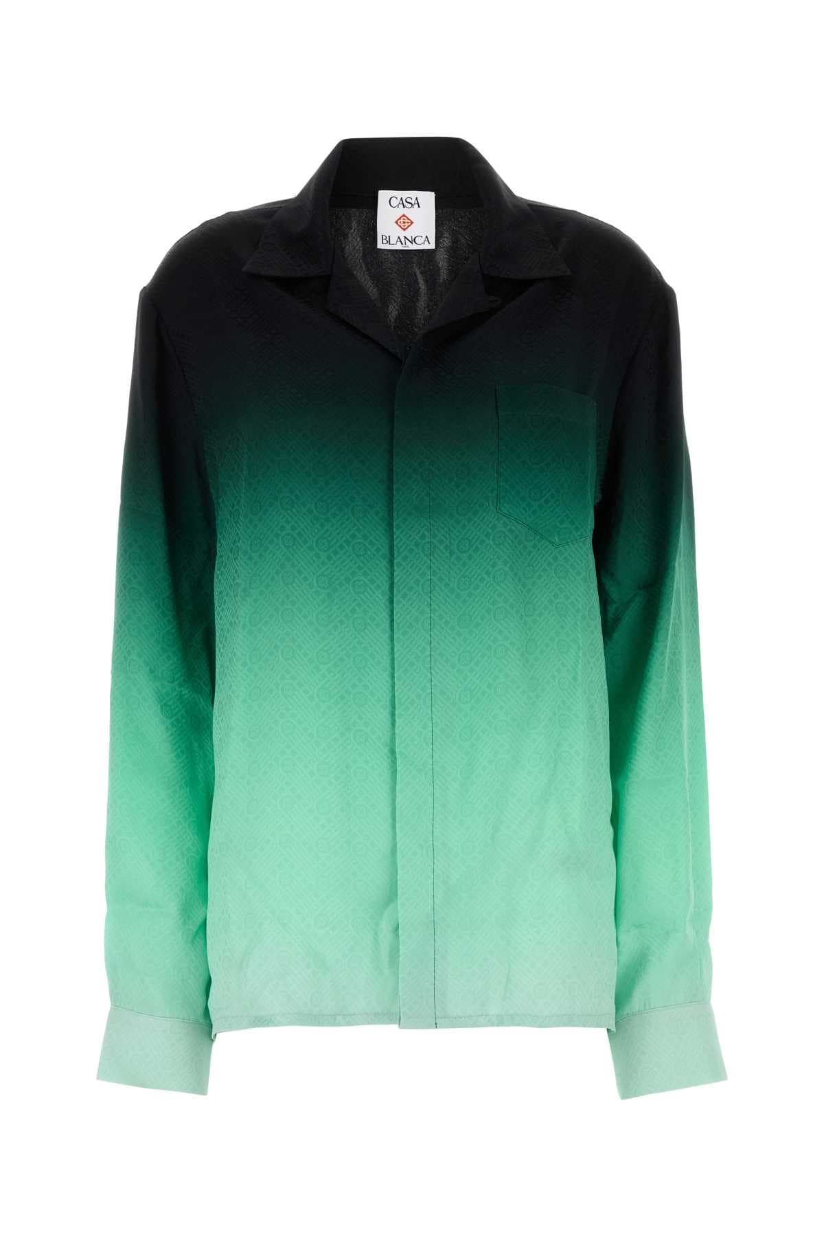 Multicolor silk shirt