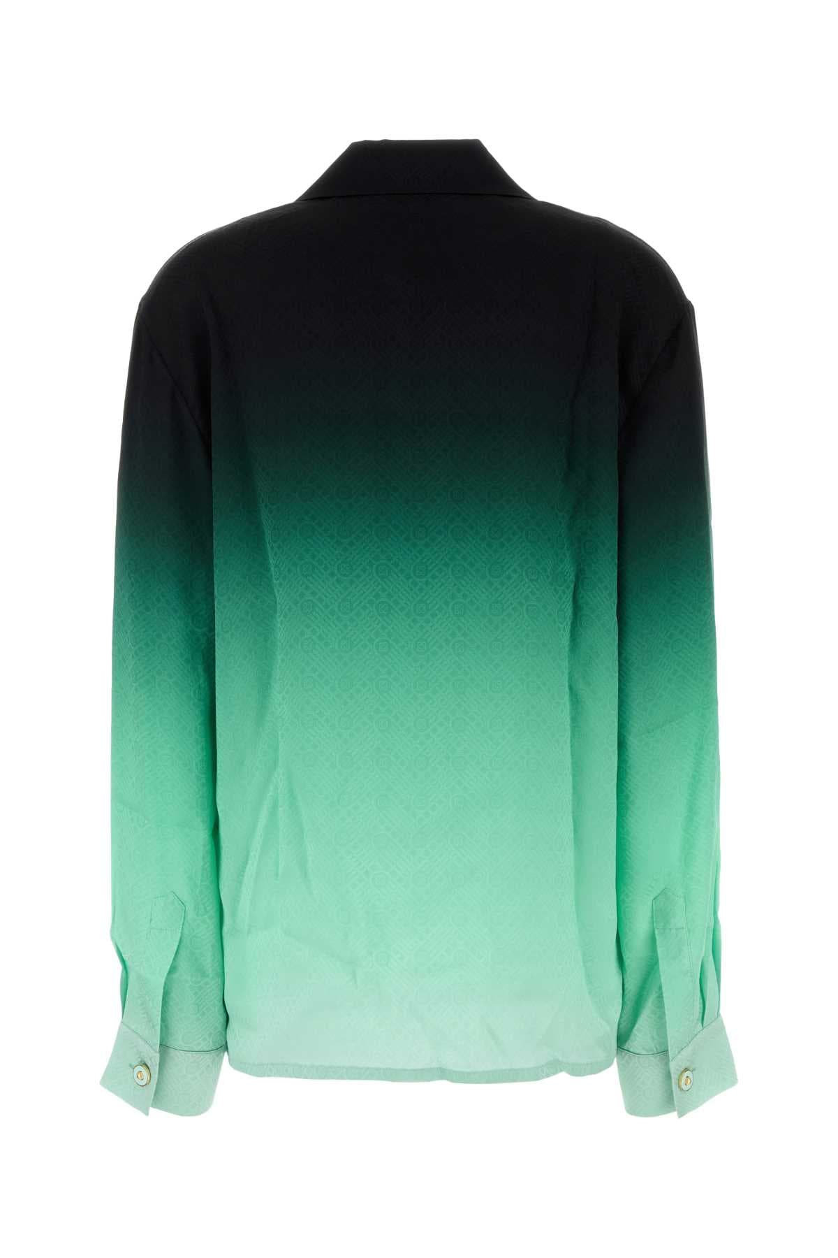 Multicolor silk shirt - мініатюра 2