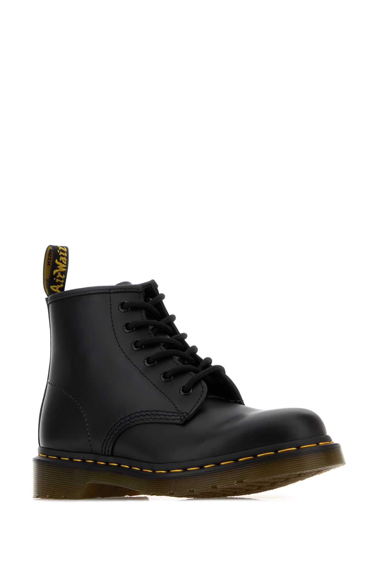 Black leather ankle boots - мініатюра 2