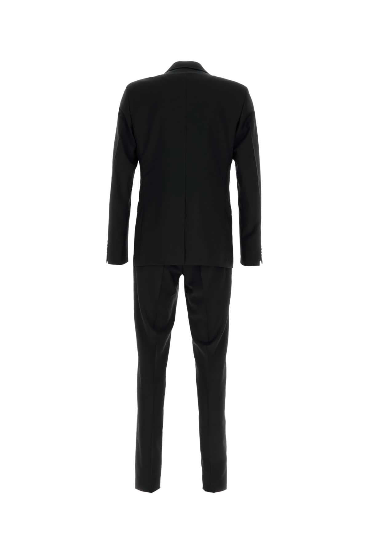 Black wool blend suit - мініатюра 2