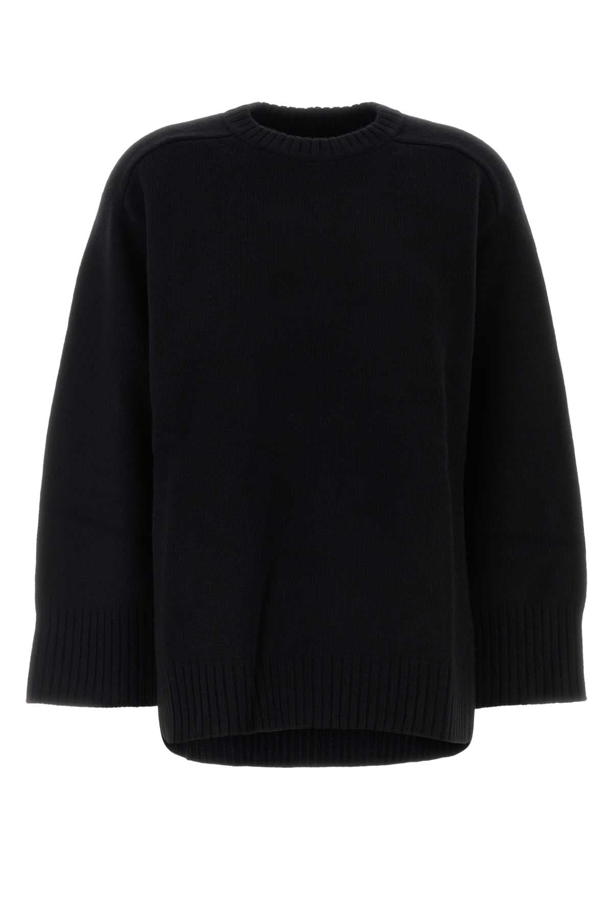 Black wool blend oversize Safi sweater