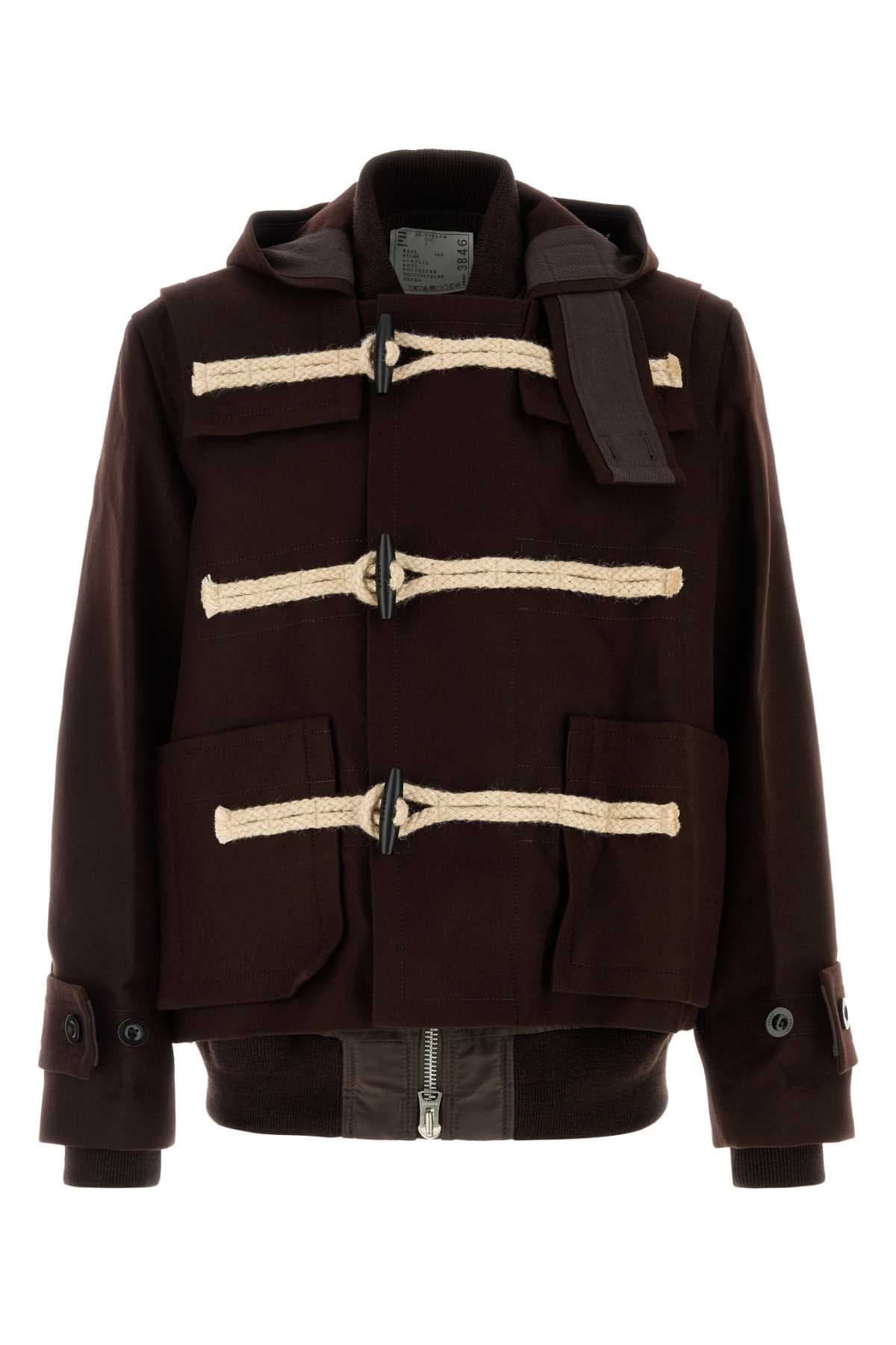 Brown wool montgomery