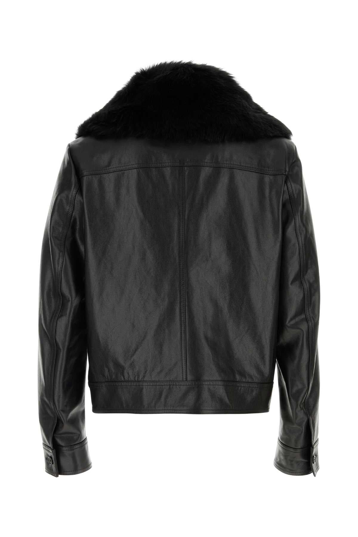 Black leather jacket - мініатюра 2